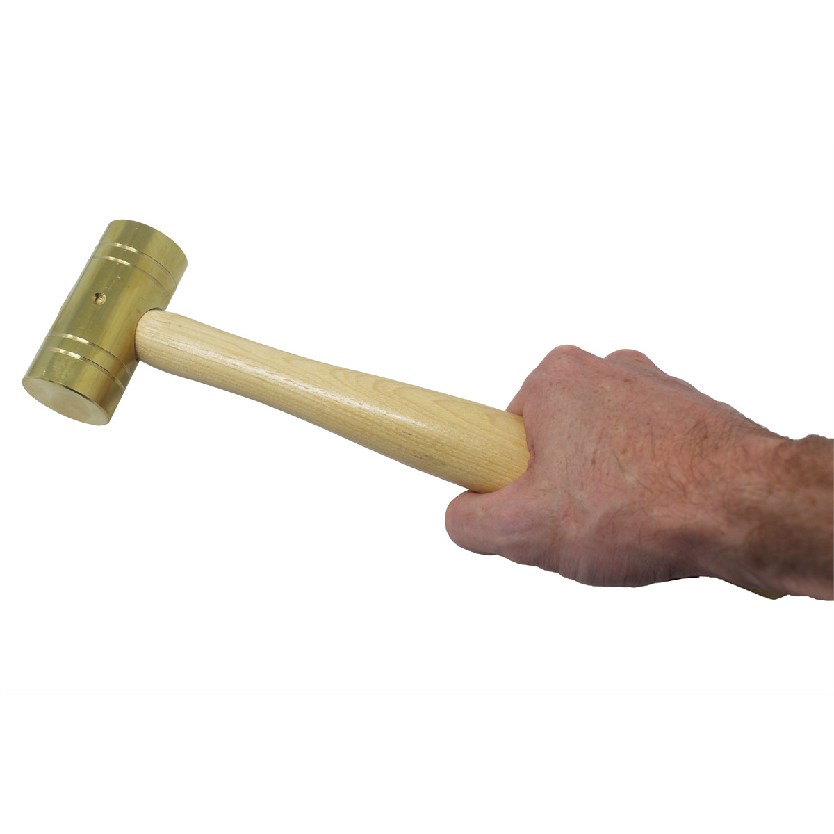 K-Tool 71714 16 oz. Brass hammer with Wooden Hickory Handle