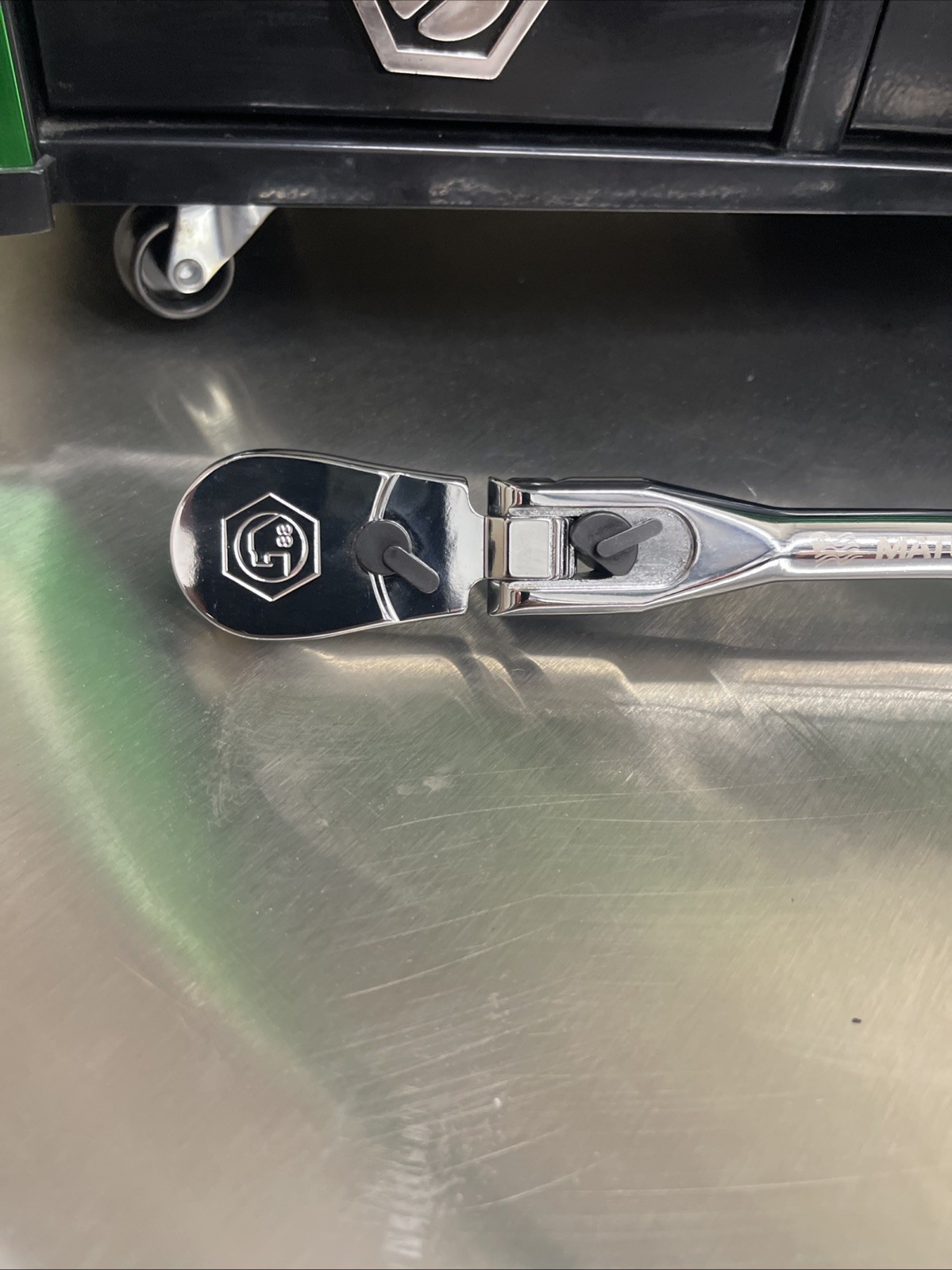 NEW! Matco Tools BFR128LFG 3/8″ DRIVE 12-1/2″ LOCKING FLEX HEAD RATCHET GREEN