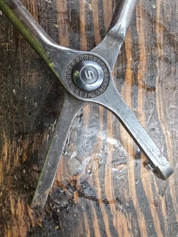 Snap On Hg410ep. Pistol Grip Line Hose Pliers Used See Photos