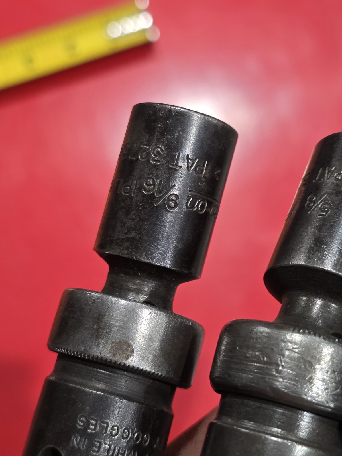 SNAP ON 1/2 DRIVE UNIVERSAL SWIVEL IMPACTS IN SAE. 4 PIECE SET WITH BONUS DEEP