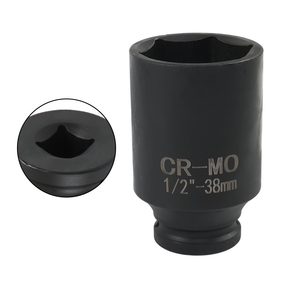 9Pcs Deep Impact Socket Set 1/2″ Drive Metric Axle Hub Nut Socket 29-38mm New