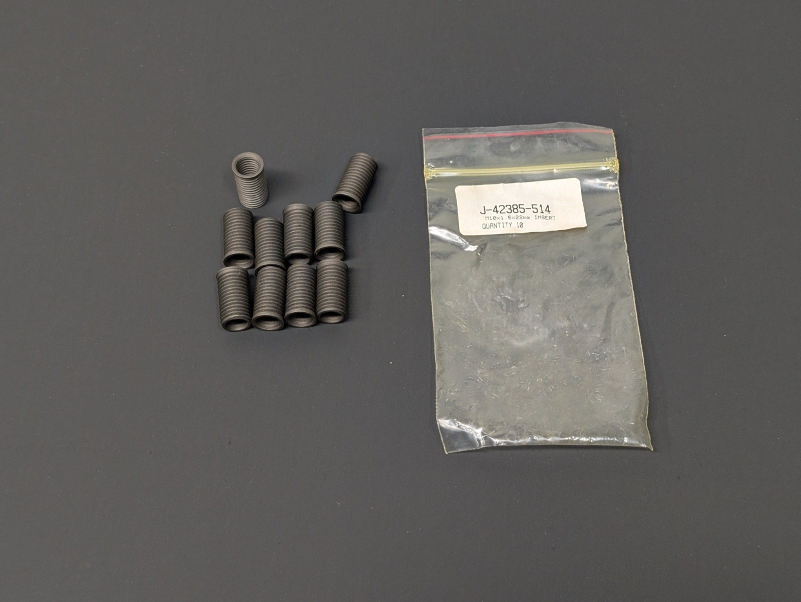 Kent-Moore 10pc J-42385-514 M10x1.5 22mm Time-Sert Thread Repair Insert