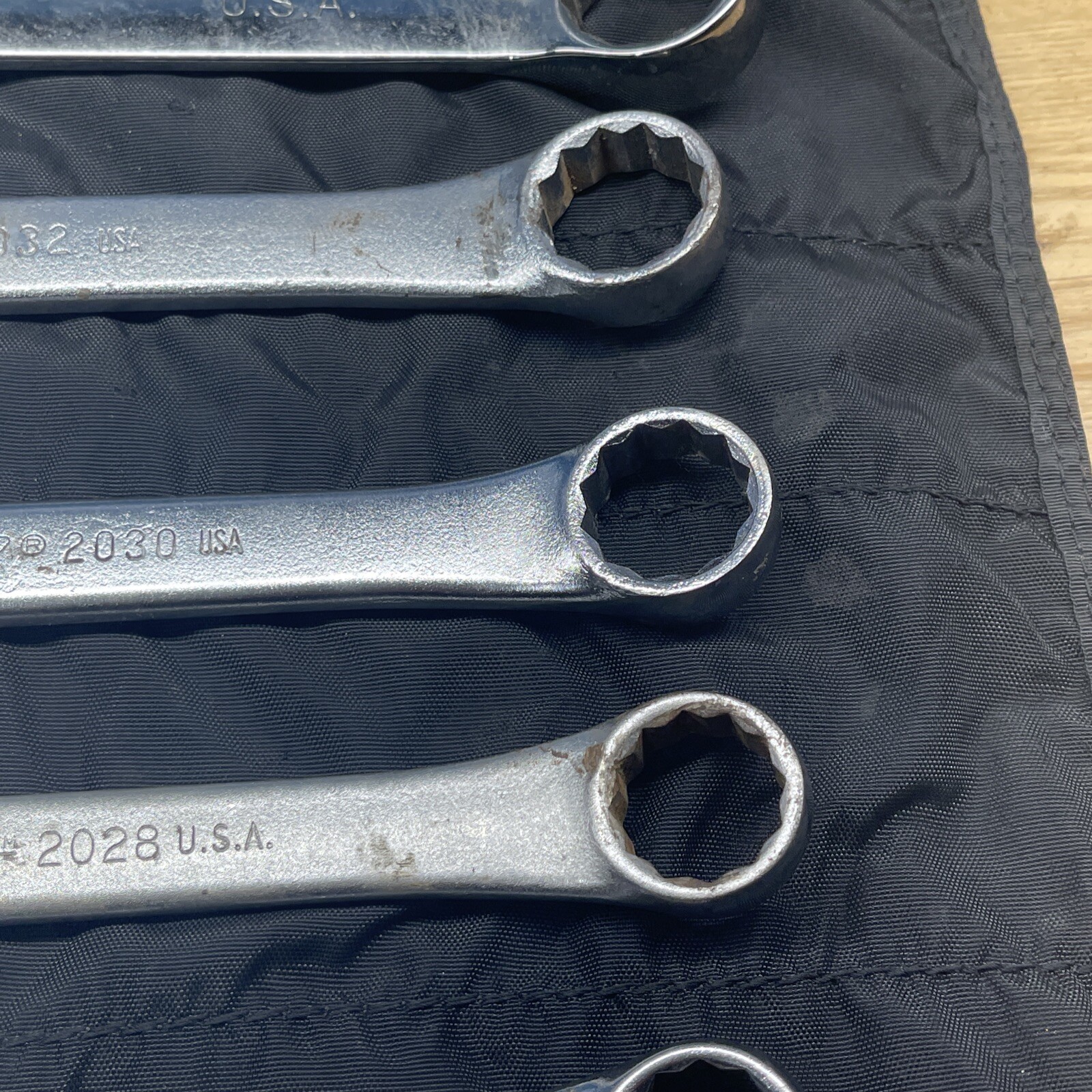 15 Piece Proamerica USA SAE 12 Point Combination Wrench Set 1/4 – 1-1/8 + Roll
