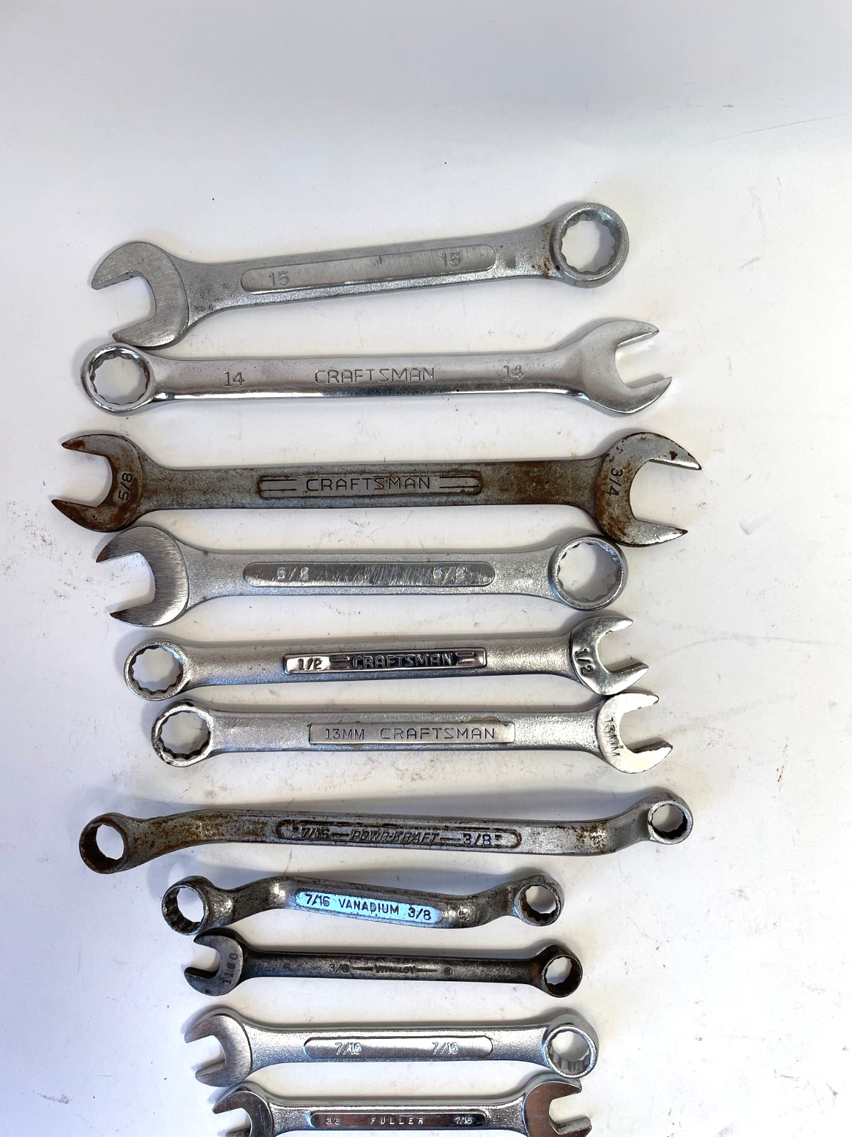 Wrenches Lot SAE Metric USA Craftsman Mark Crescent Billings