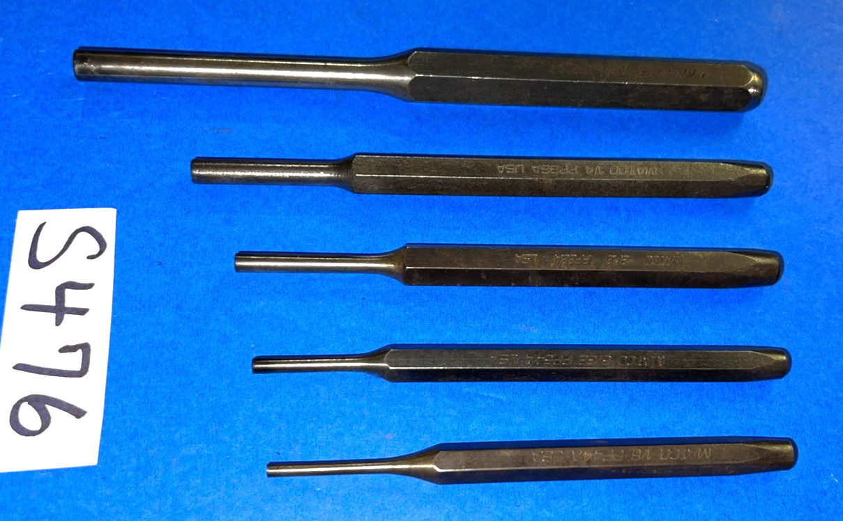 MATCO TOOLS 5 PIECE PUNCHES 1/8 – 5/16 SHIPPING INCLUDED IN THE US