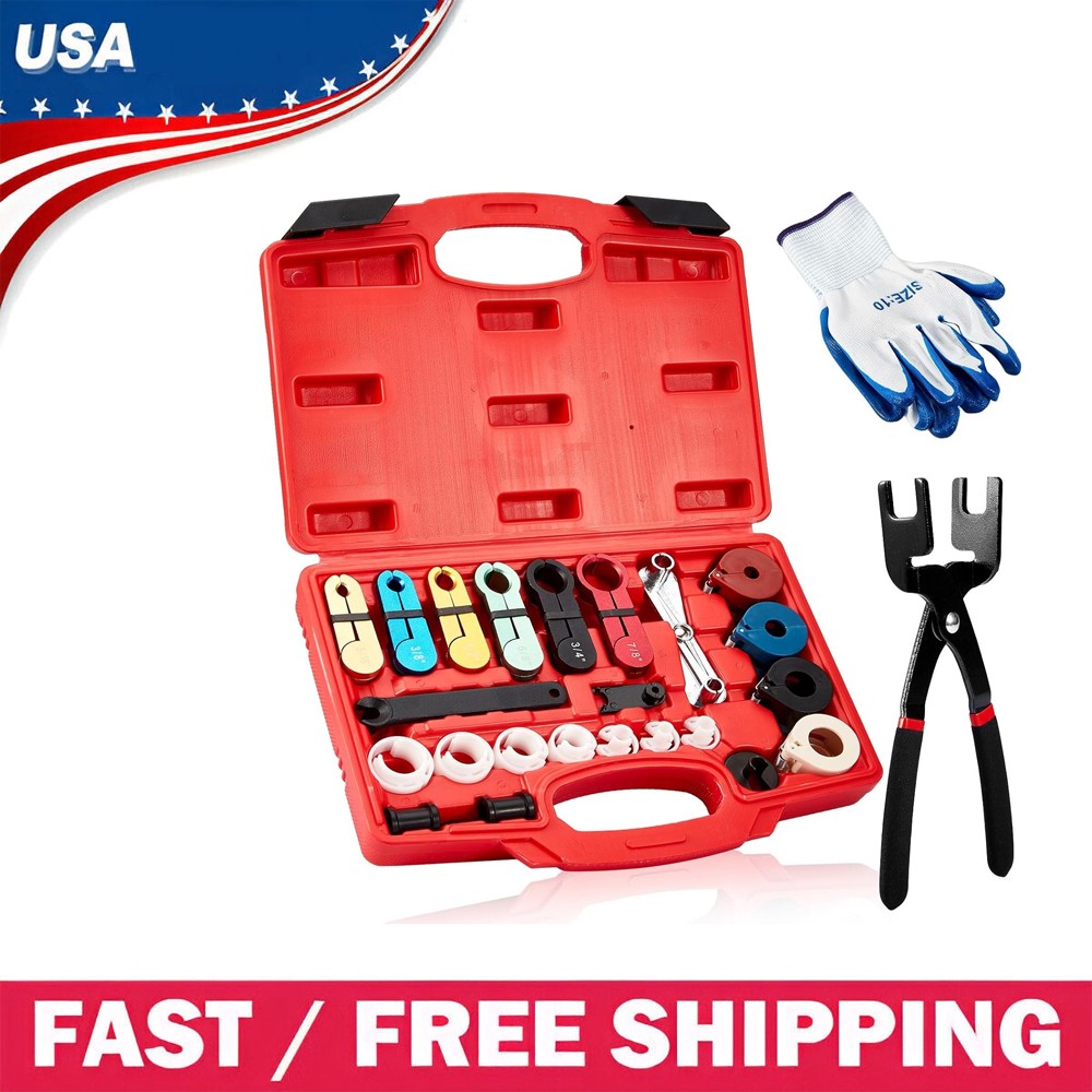 Fuel Line Disconnect Tool Set, 28 in 1 Master Quick Disconnect Tool Repair New