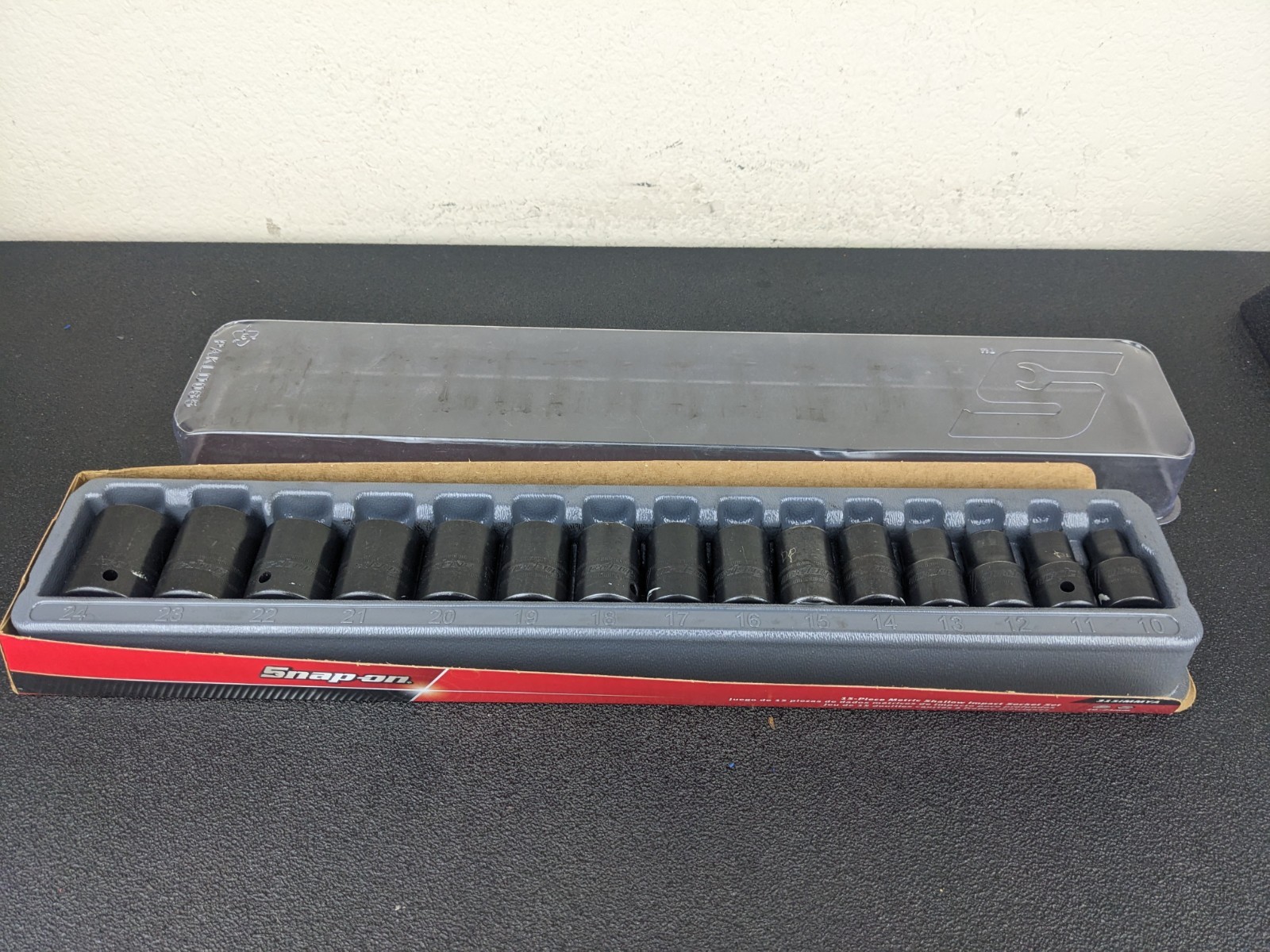 #bm356 Snap On Tools 315IMMYA 15pc 1/2″ Drive Metric Impact Socket Set 10-24mm