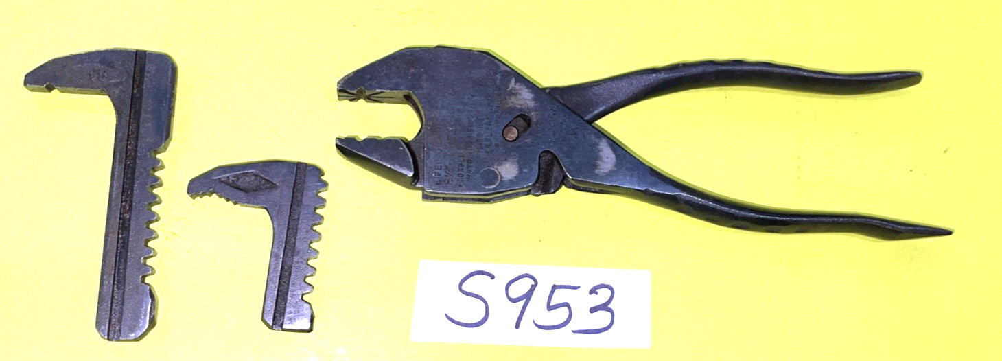 EIFEL TOOLS VINTAGE PLIERENCH & 2 EXTRA HEADS