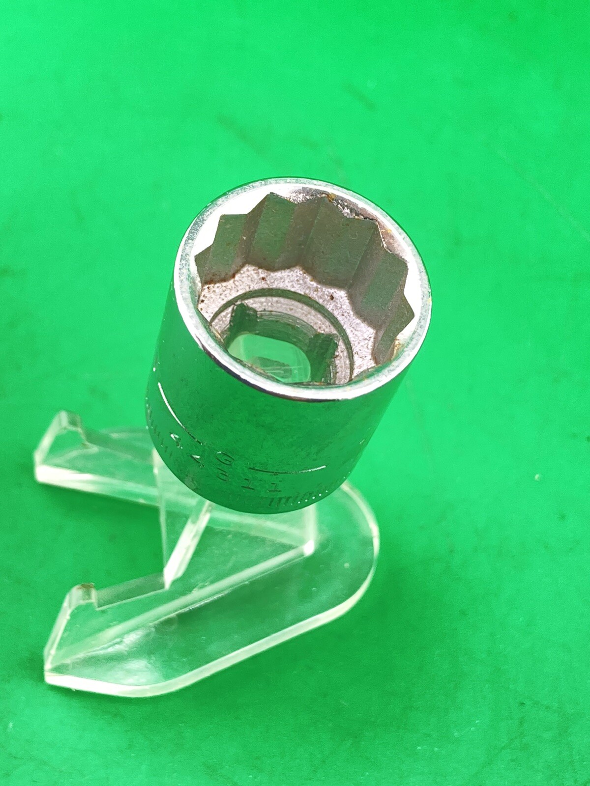 Vintage Craftsman 16mm Socket -G- Series 3/8″Dr. 12Pt 44311 USA Bottom Knurl NOS