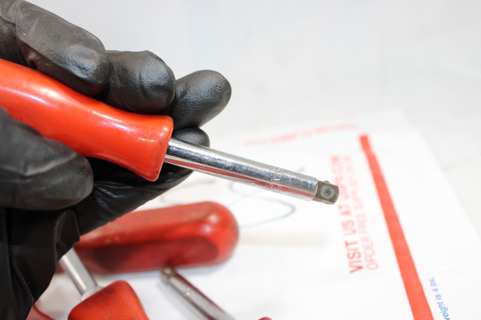 MAC TOOLS 7 PIECE ASSORTEDRED HARD HANDLE SCREWDRIVER LOT