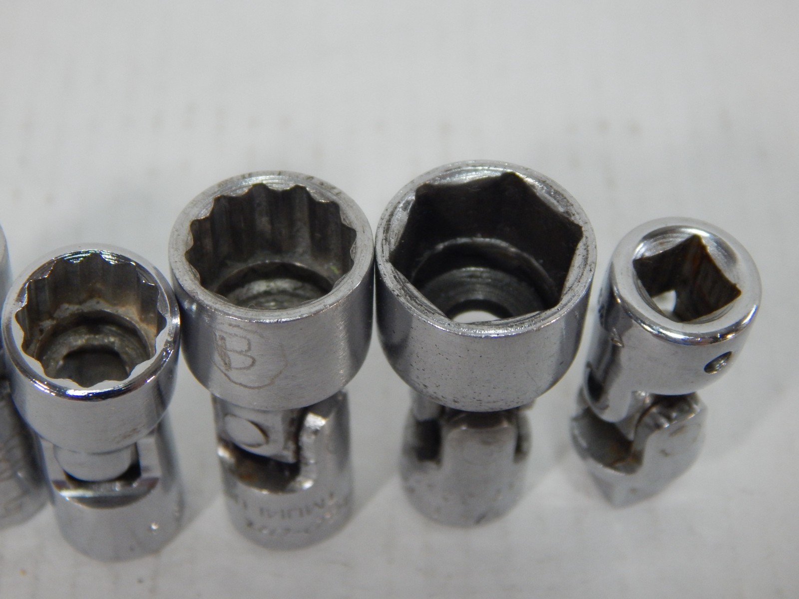 Snap On TMUS161 TMU141 TMU121 TMU8 1/4″ Drive 1/4″- 1/2″ Swivel Flex Socket set