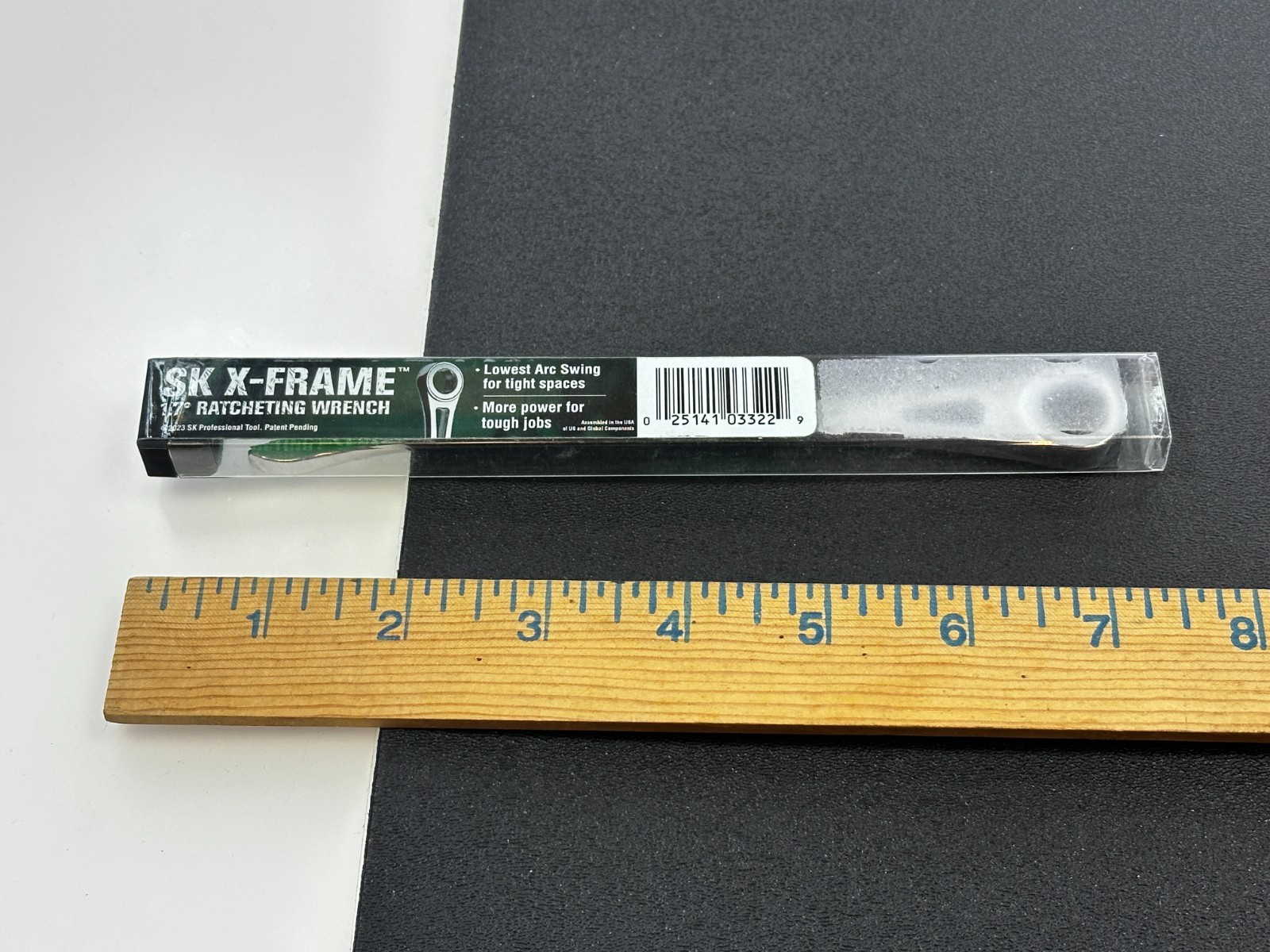 NEW SK Tools USA 80002 Metric 9mm X-Frame Ratcheting Combination Wrench (NOS)