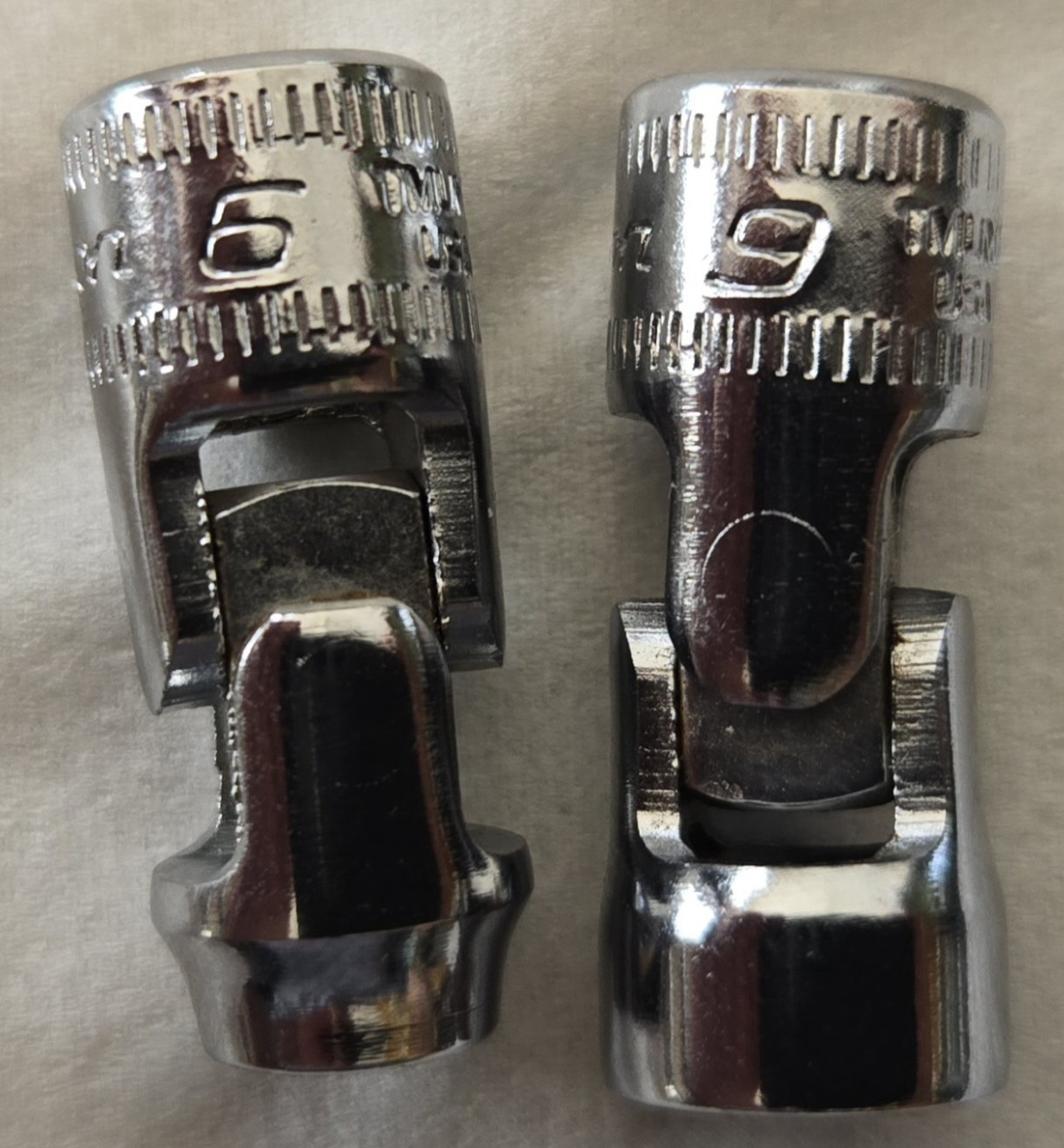 Snap-On 1/4″ Drive TMUM6, & 9 mm Swivel, 2 Piece Socket Set