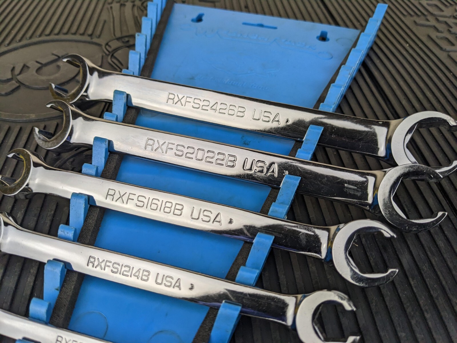 #be249 SNAP ON RXFS605B SAE 6 PT DOUBLE FLARE NUT WRENCH SET 1/4″- 13/16″