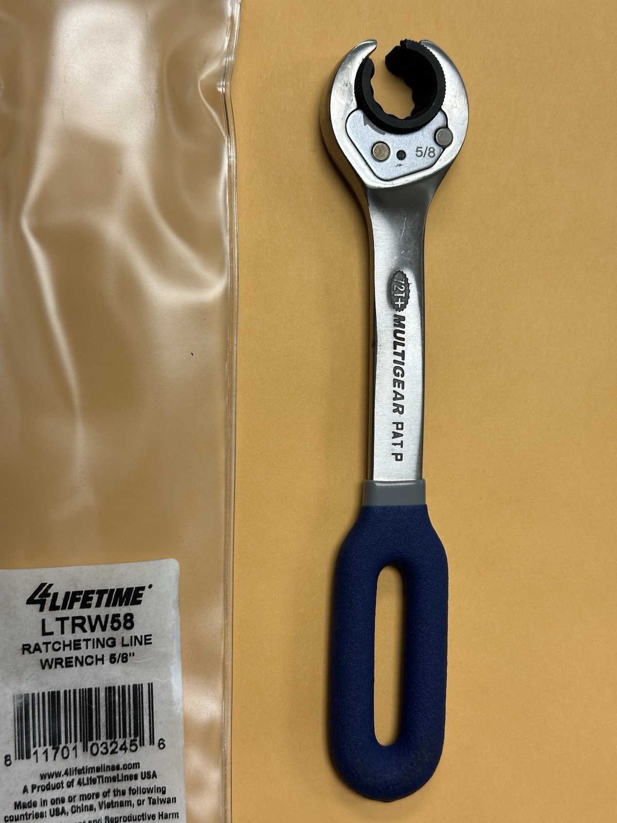 4Lifetime 5/8 Ratcheting Line Wrench LTRW58