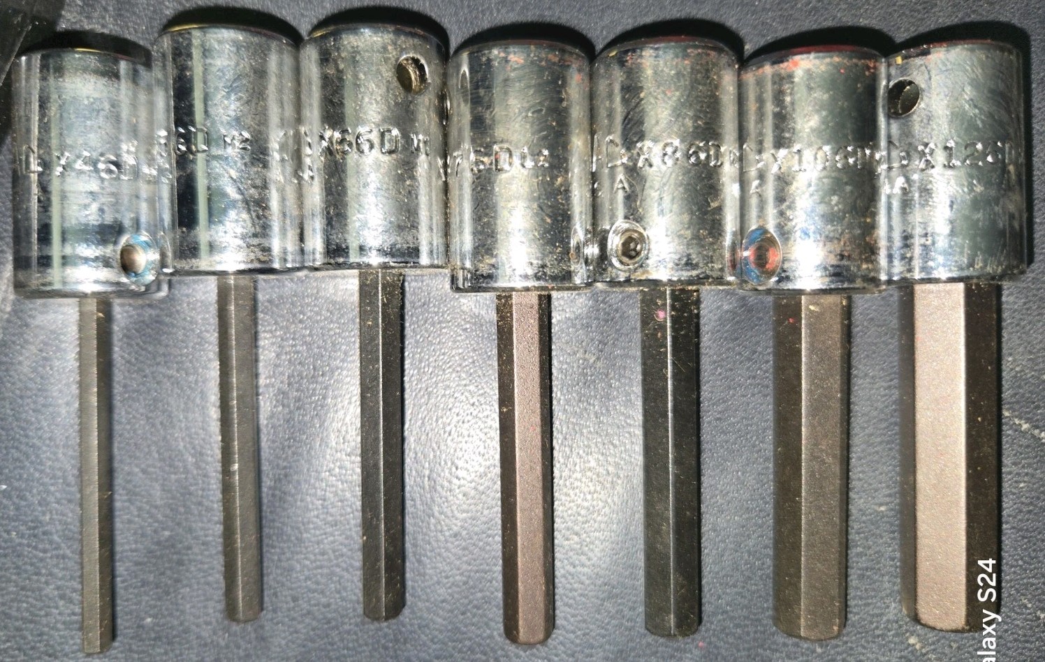 MAC Tools Socket Hex Allen 7 pcs X126D X106D X86D X76D X66D X56D X46D 3/8″ Dr