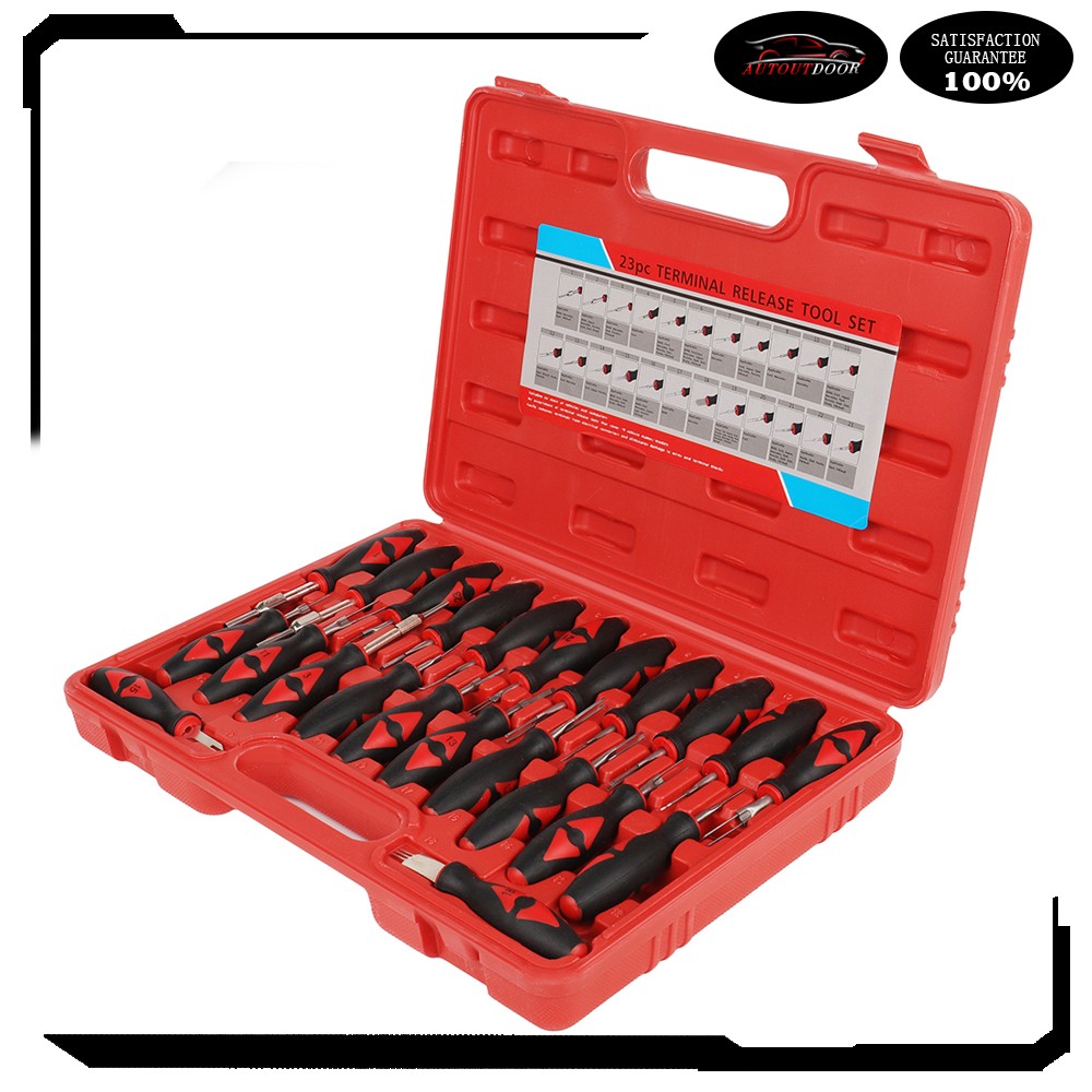 23 Universal Automotive Terminal Release Removal Remover Set Rubber Handle tool