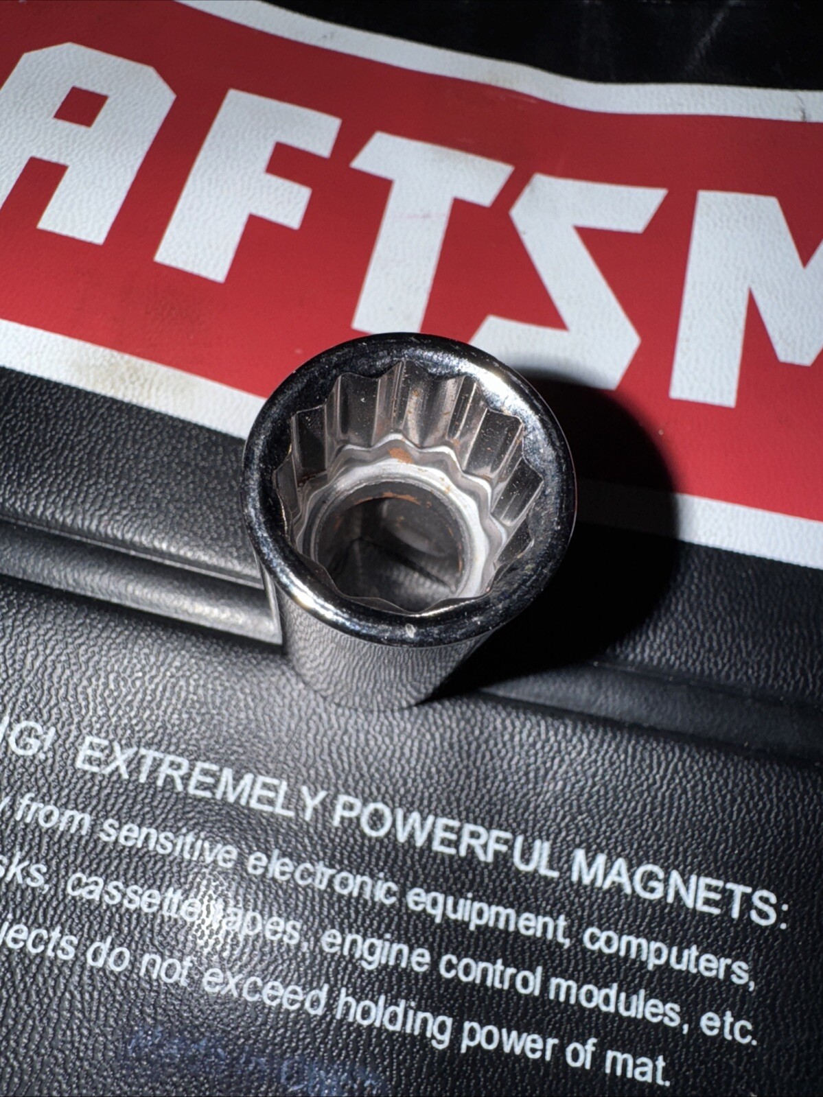 Sears Craftsman 1/2″ Drive 15MM 12 Pt Shallow Socket Metric G1 44236 USA NOS