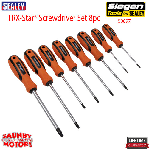 Siegen By Sealey S0897 TRX-Star* Screwdriver Set 8pc