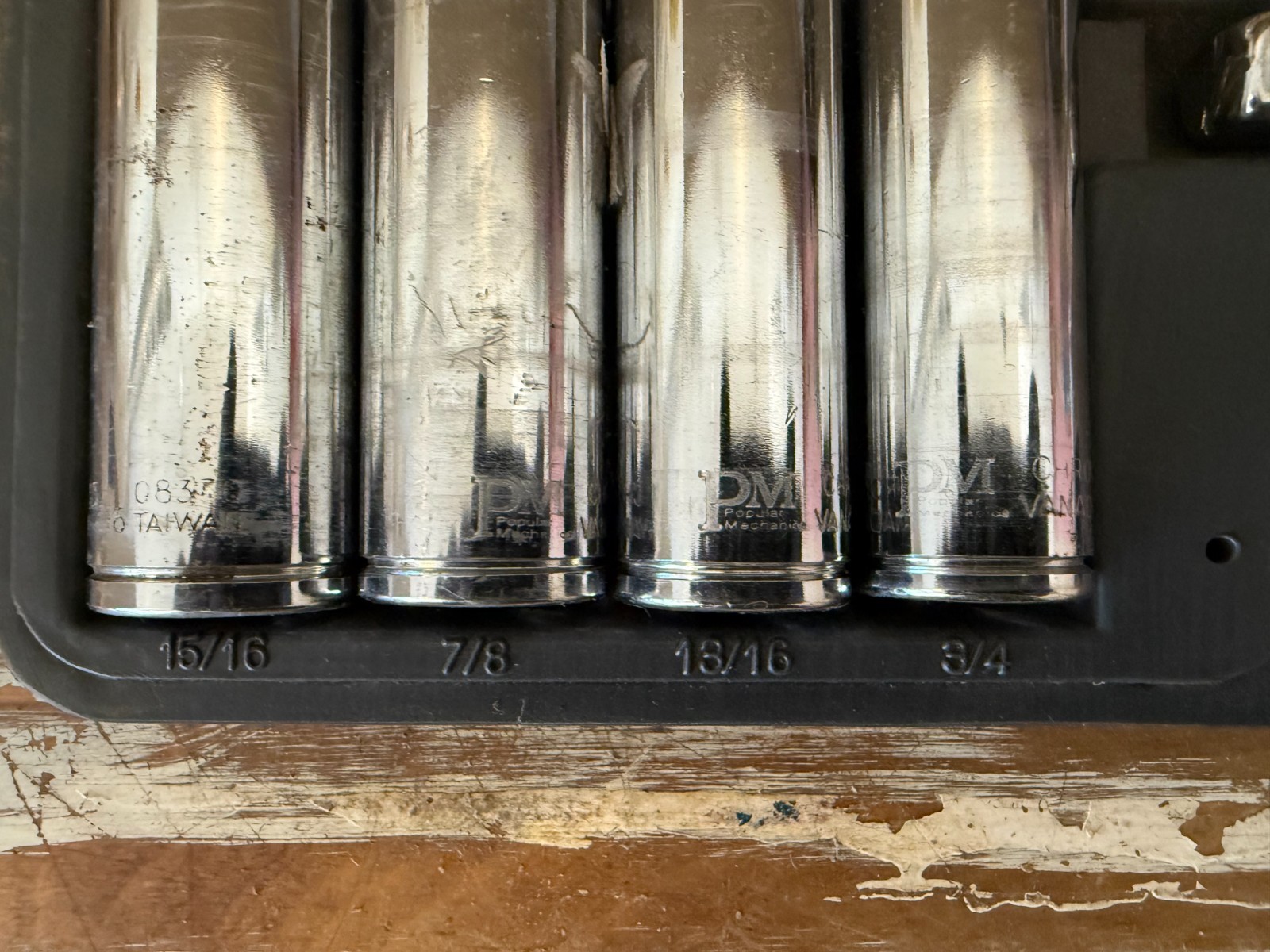 Popular Mechanics 1/2″ Drive SAE Deep Socket Set Ratchet Extension Case Complete