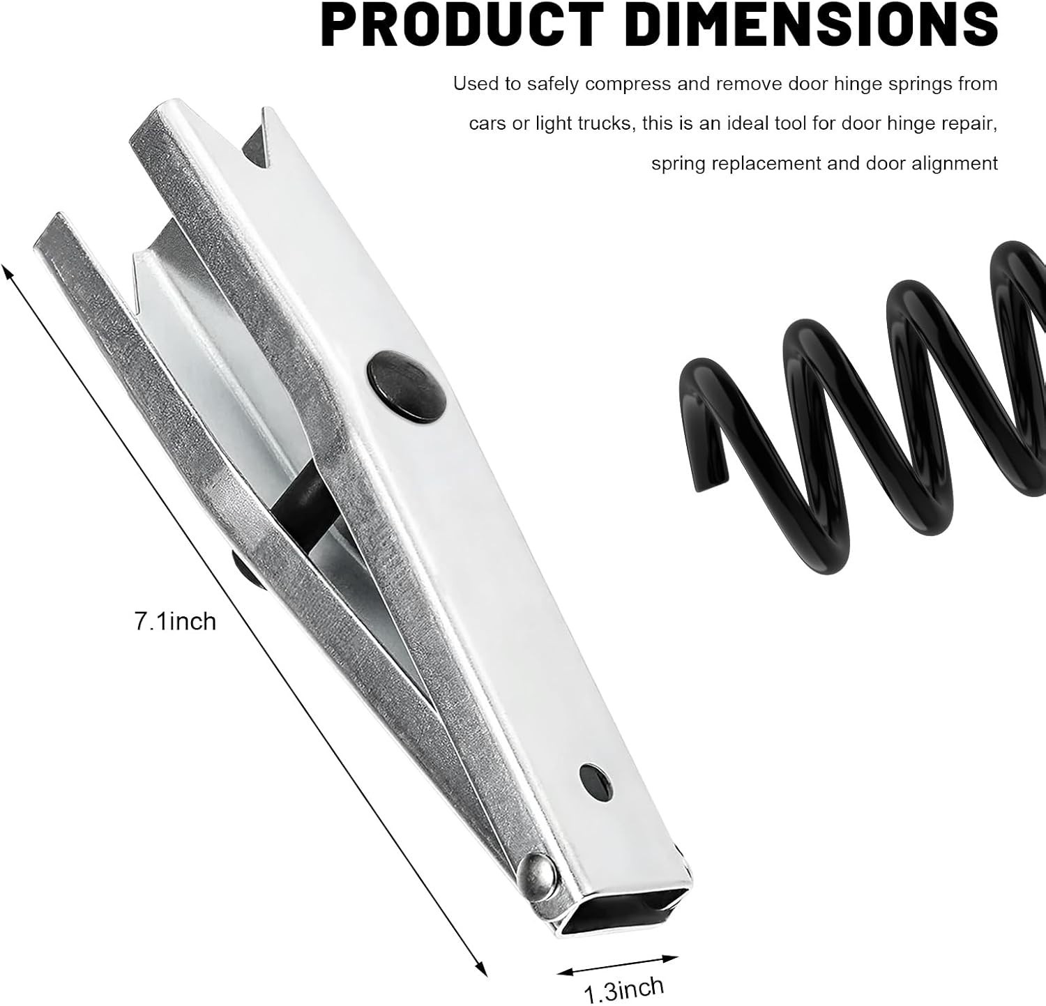 Professional 7.1-Inch Steel Door Spring Compressor Tool – Efficient Auto Repair