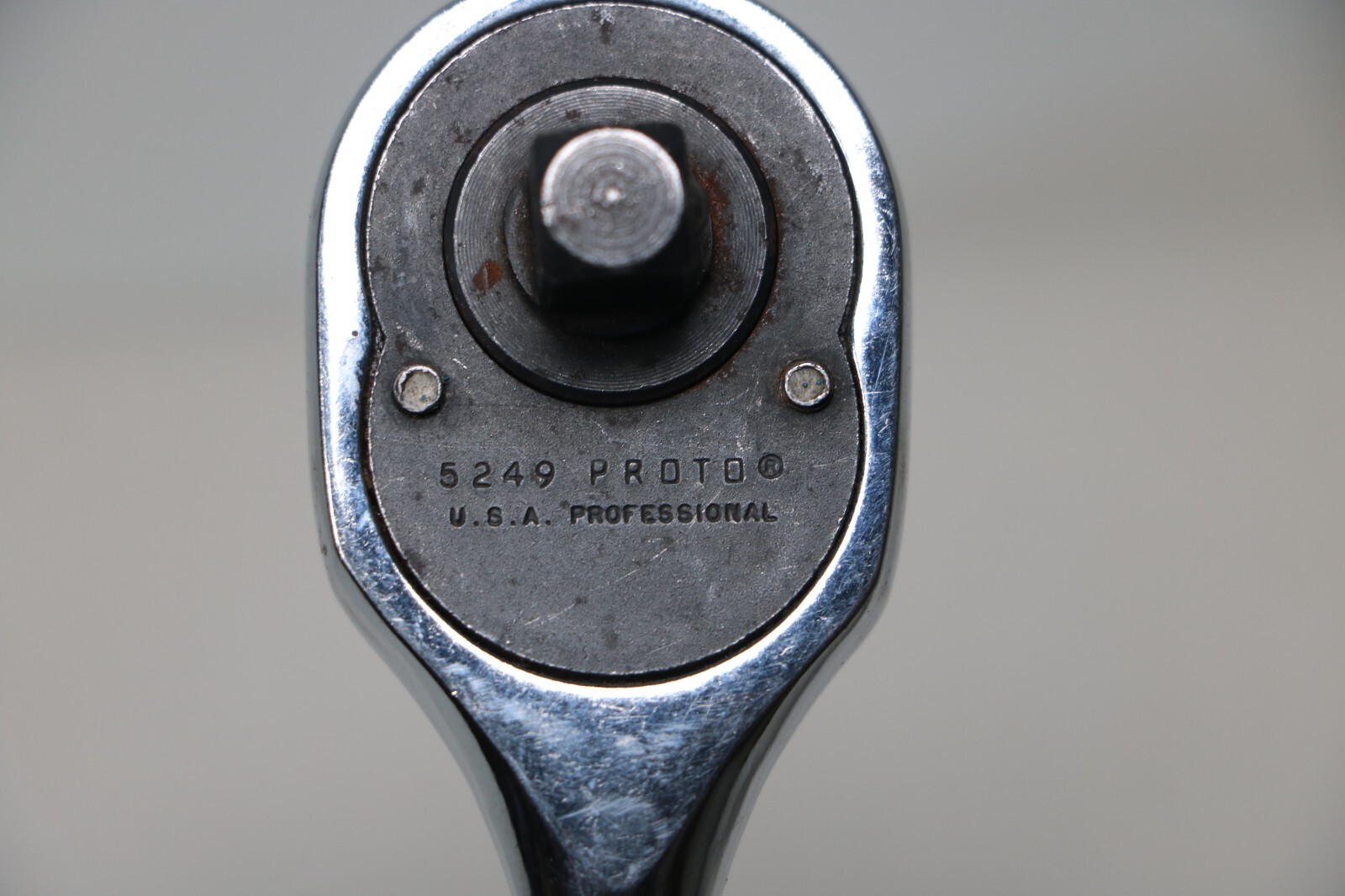 Proto Professional 5249 3/8″ Drive Ratchet Pear Shape Head Chrome Vintage USA