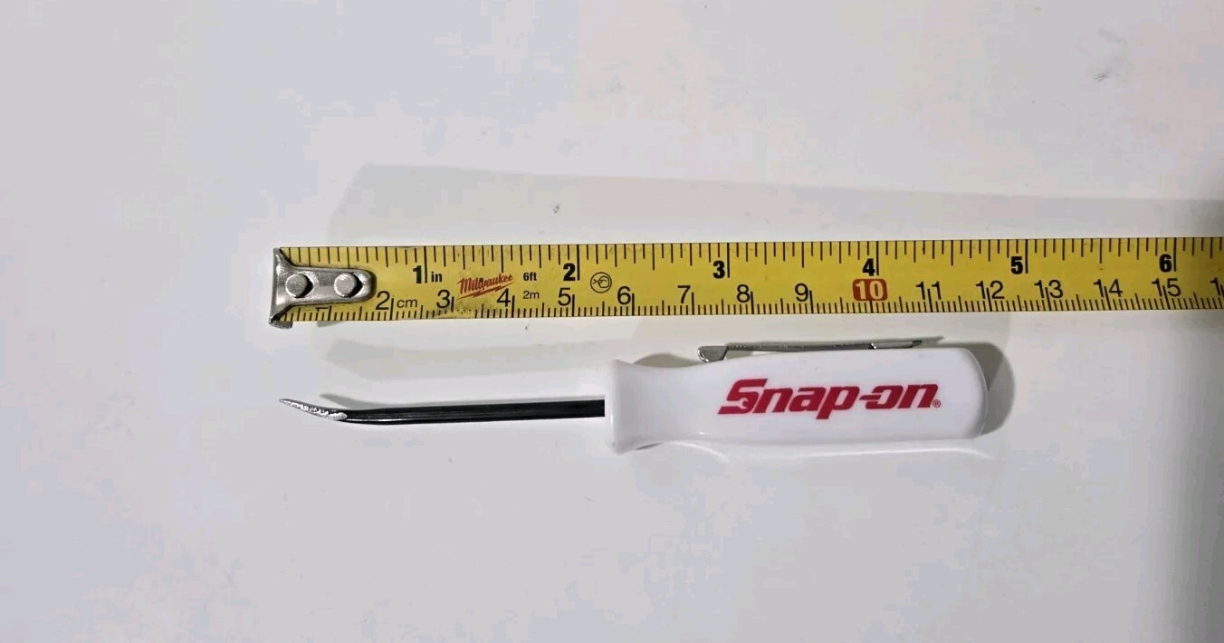 2X White Snap on tools Promo PRY BAR screwdrivers per order pocket Clip NEW+GIFT