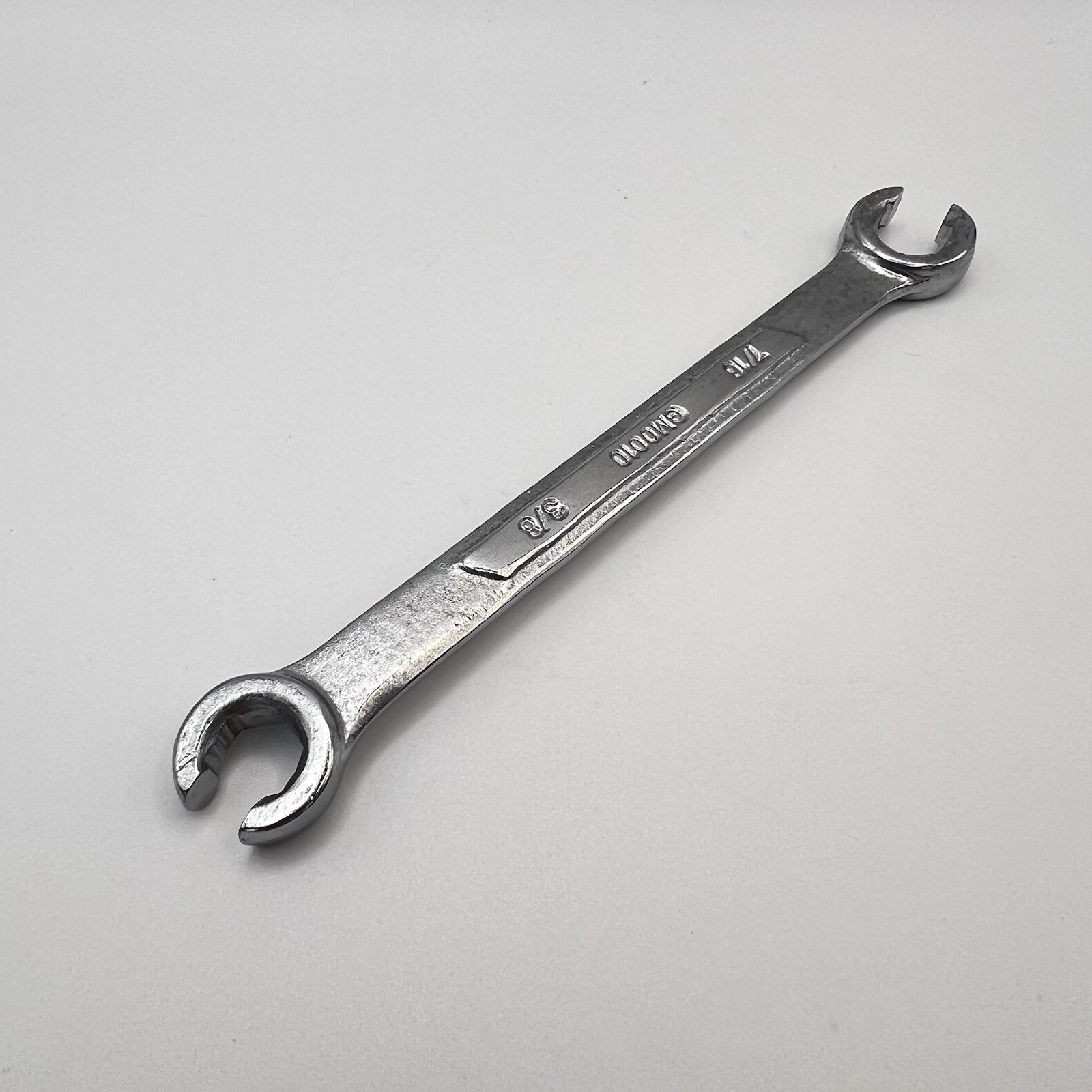 Power Torque 3/8″ x 7/16″ Double End Flare Nut Line Wrench Tool GM0010 NOS