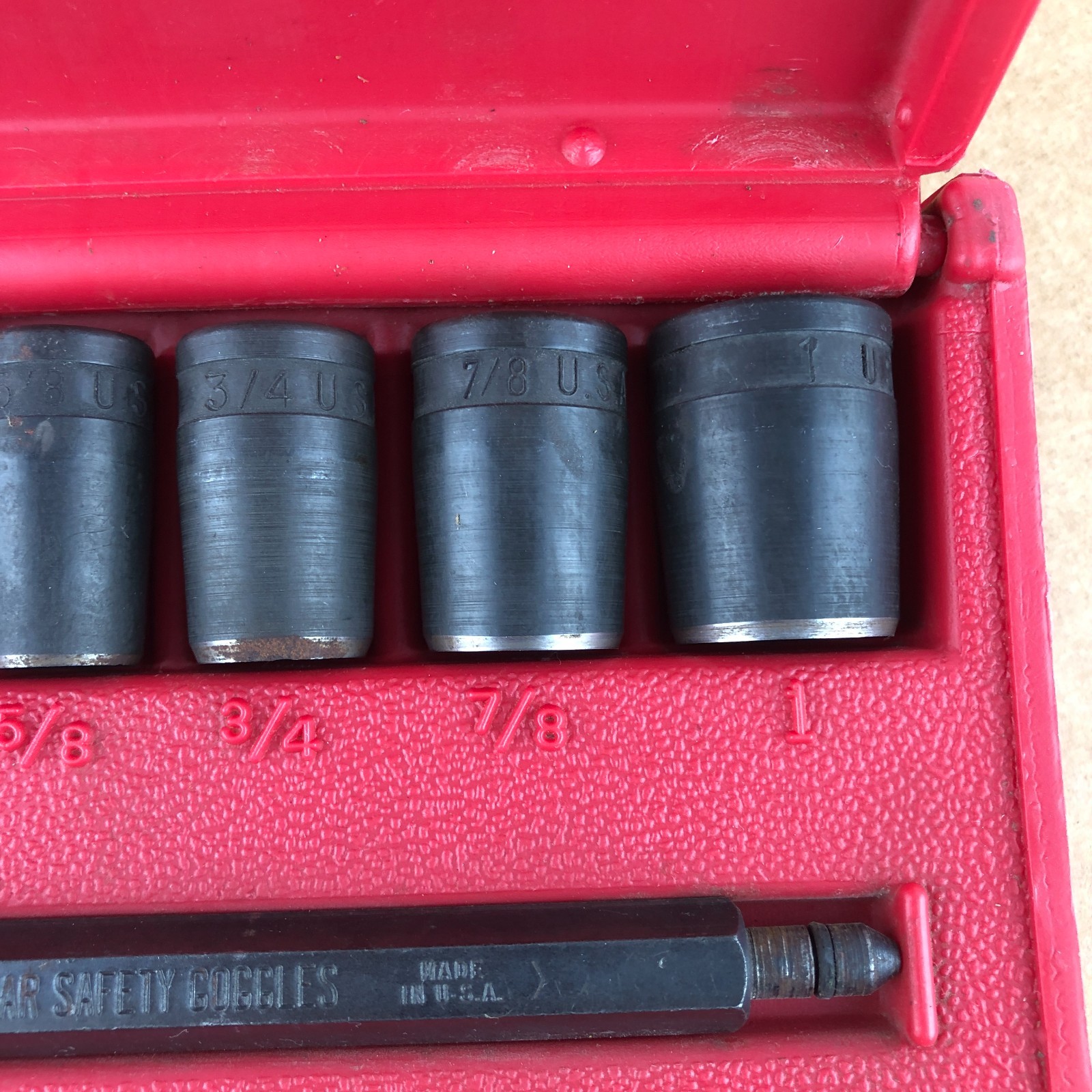Blue Point Gasket Punch Set with Case PGH8A Manufactured for Snap On USA 10 Pc