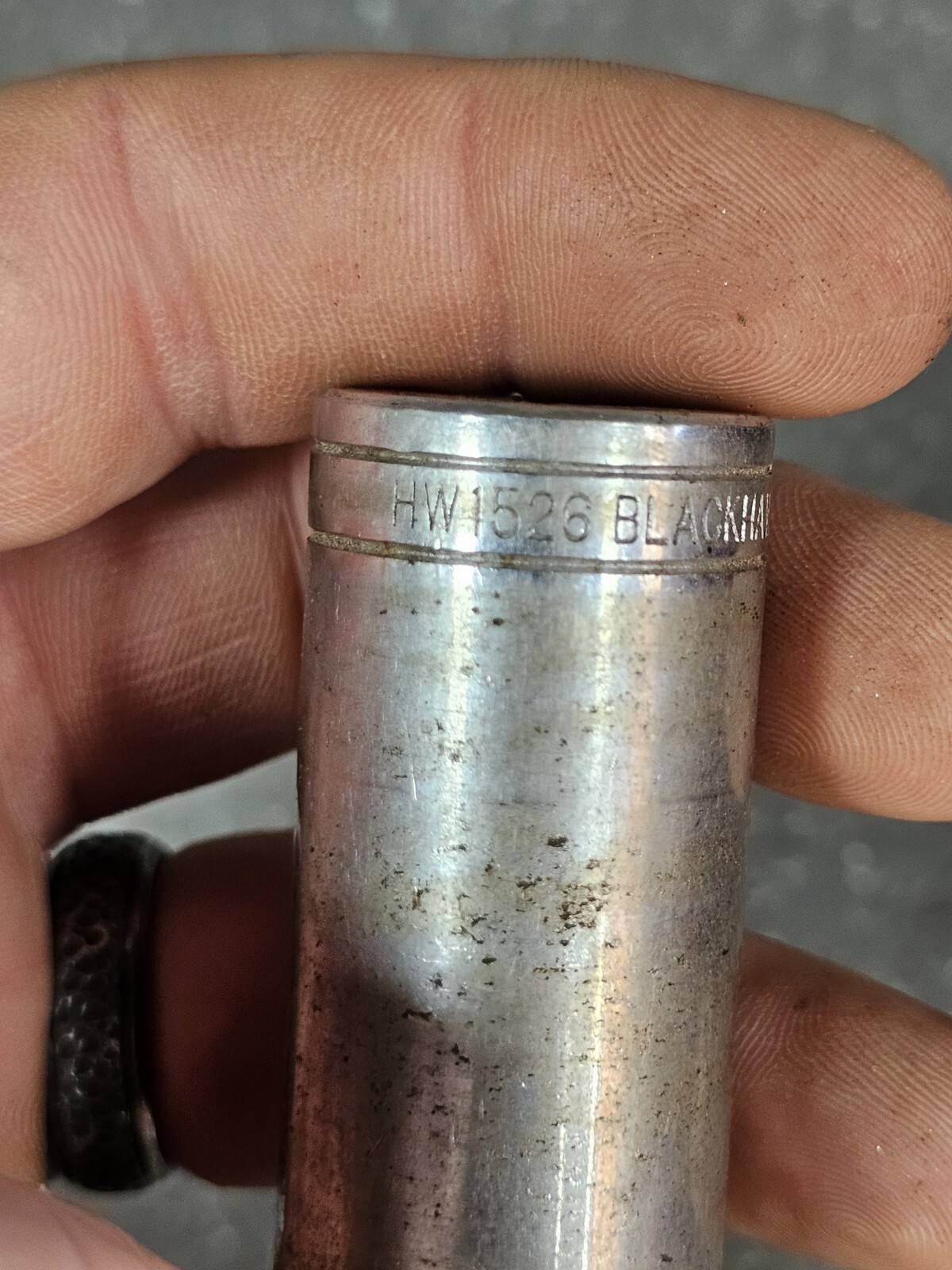 BLACKHAWK HW-1526, 13/16in. 3/8 Drive 6pt Deep SAE Socket, USA T2
