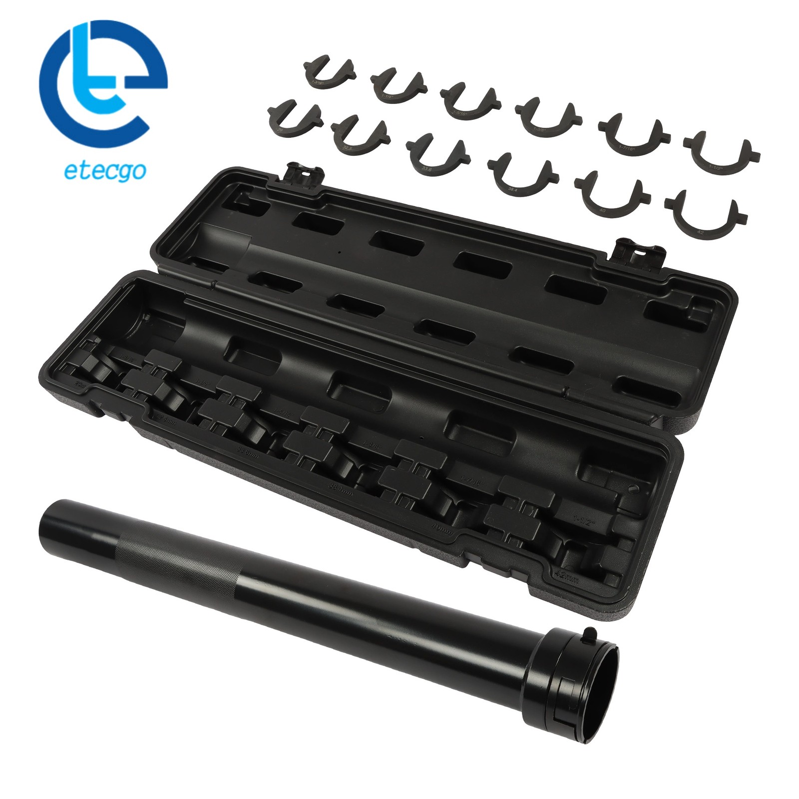 New 13pc Inner Tie Rod Removal Installation Tool Set with 12 SAE Metric Adaptors