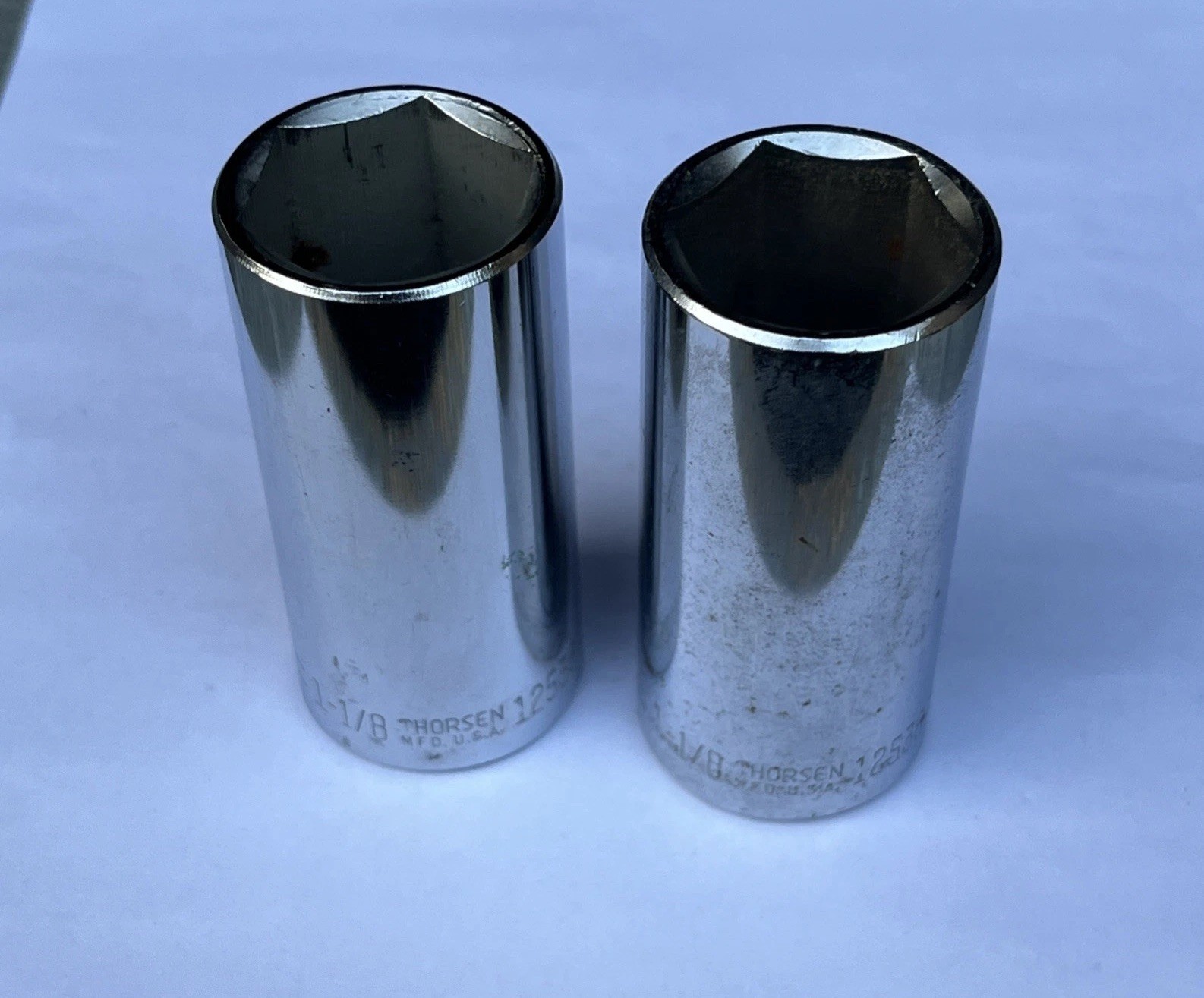2 VTG Thorsen Extended 1-1/8” – 1/2” Square Drive 6 Point Socket SAE #12536 USA