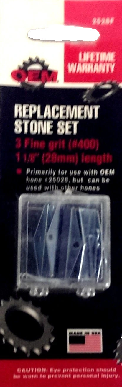 OEM 1-1/8″ Fine Replacement Stone Set 400 grit 3 pcs. 2528F *Made In The USA*