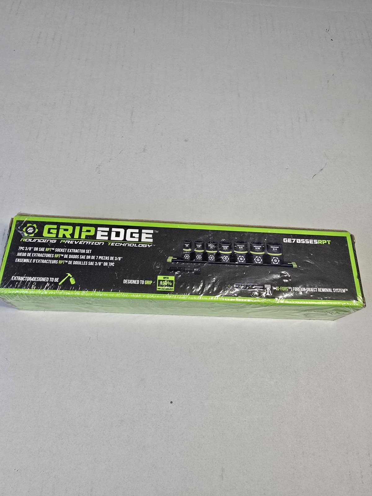 GRIPEDGE GE7BSSESRPT 7PC 3/8 DR Socket Extractor Set