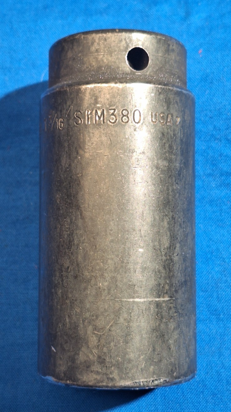 Snap-On SIM380 1/2″ drive 1-3/16″ DEEP 6 Point impact socket