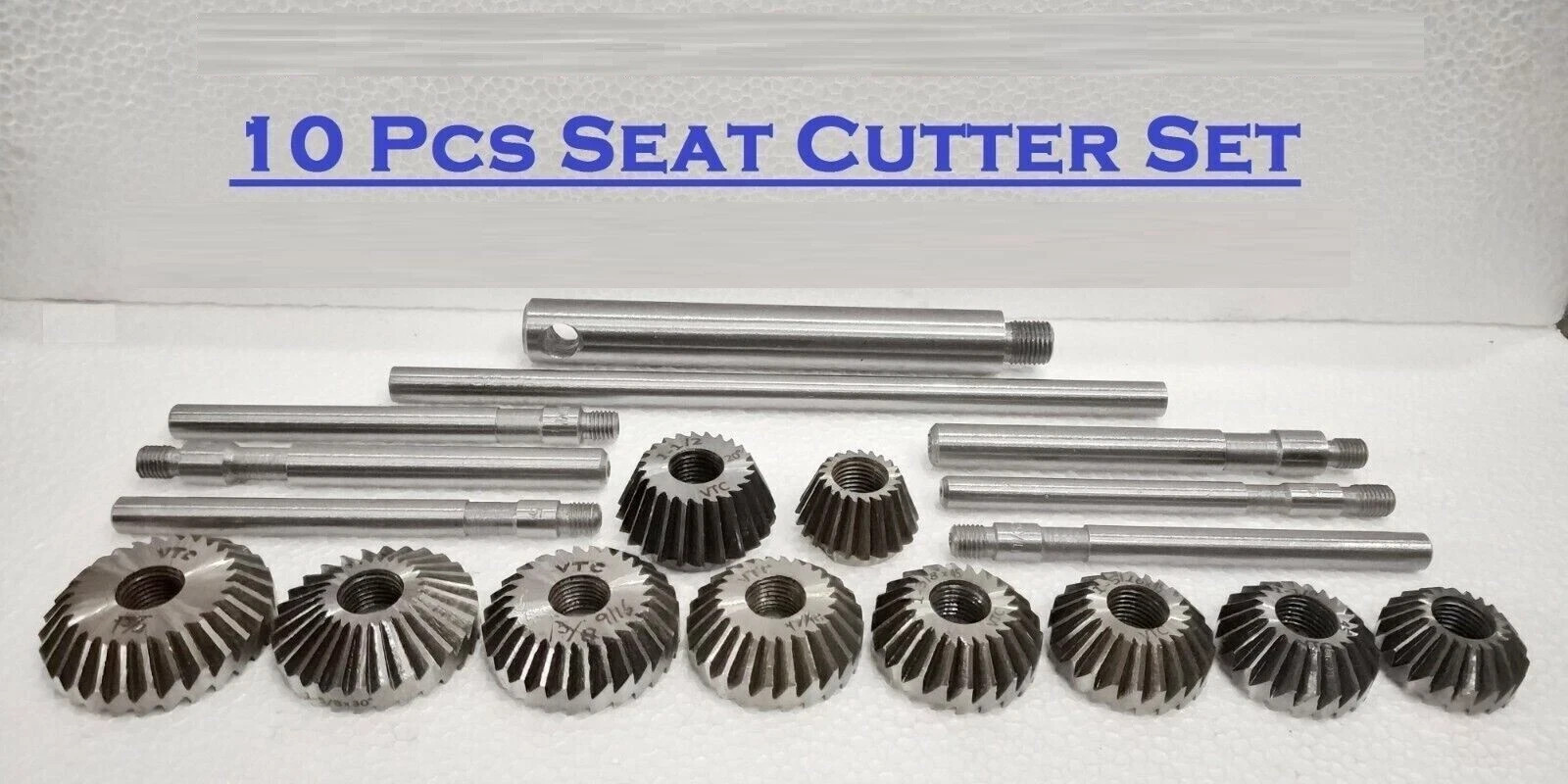 AUTOMOTIVE INDUSTRIAL TOOL-HEAVY DUTY 10 PCS VALVE SEAT & FACE CUTTER SET
