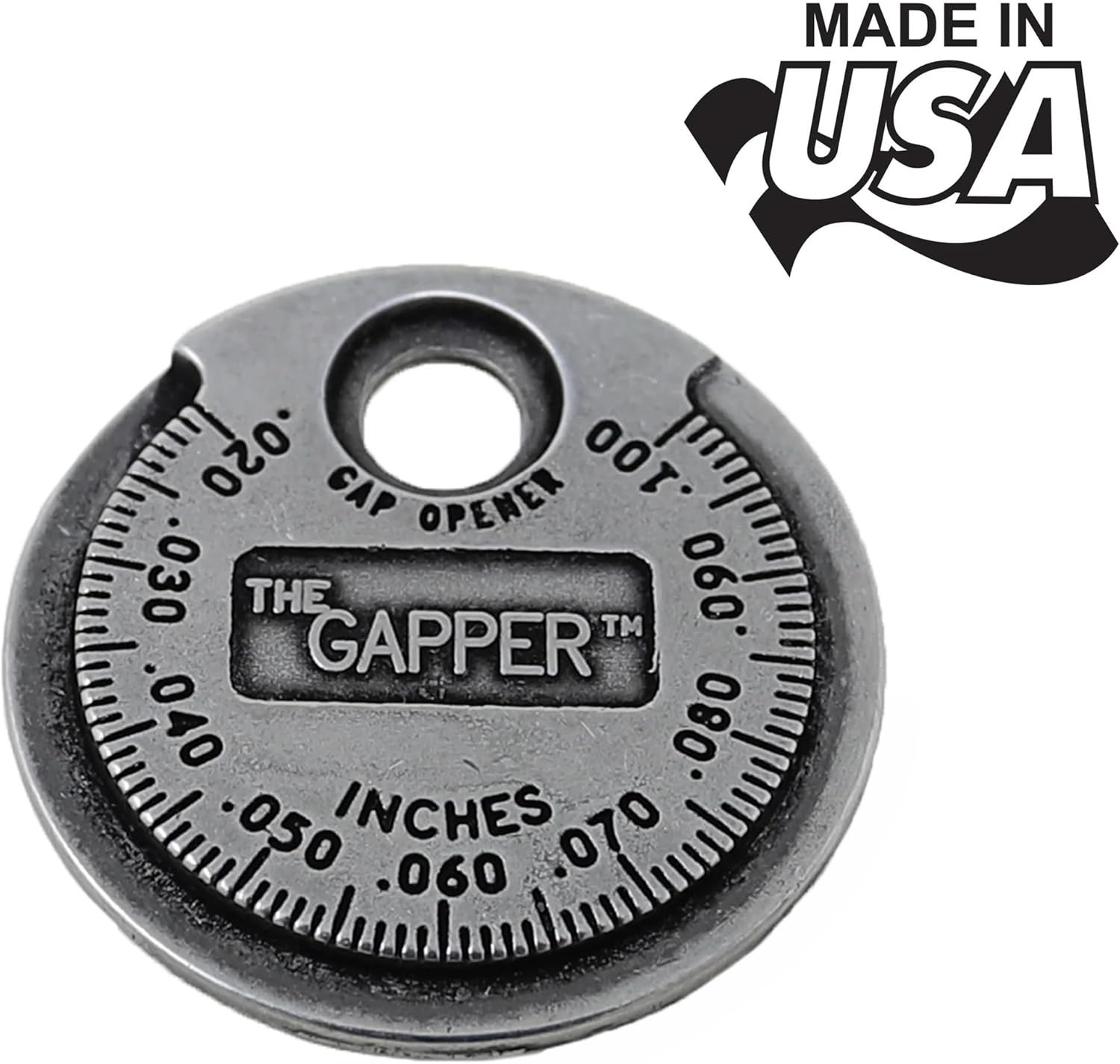3235 Spark Plug Gapper: Coin-Style Spark Plug Gap Tool, 0.020″–0.100″ Measure…