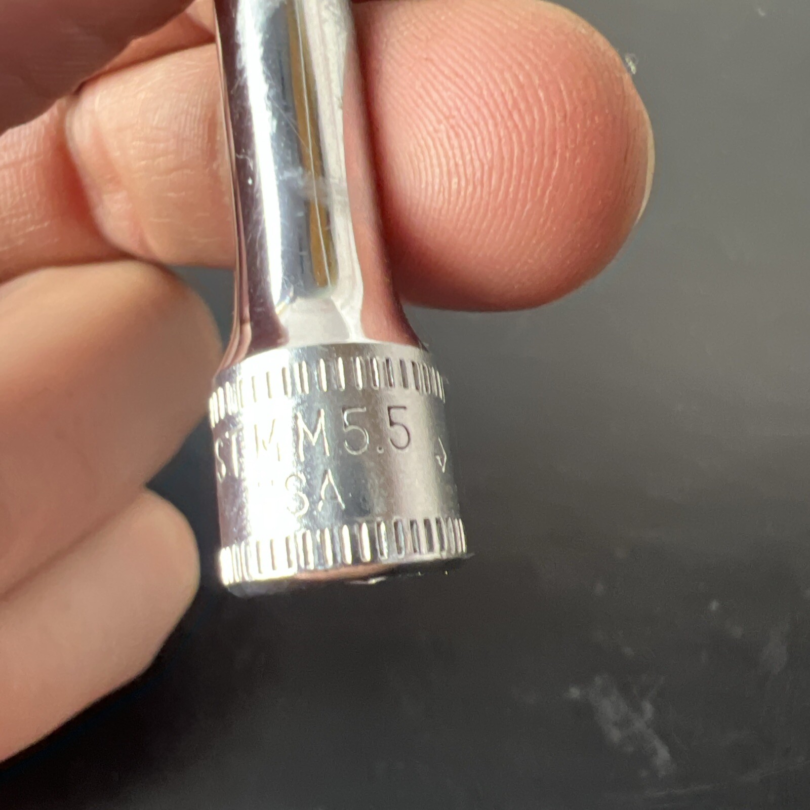 Snap-on Tools Deep Well Chrome Socket 5.5mm 1/4″ Drive 6 Pt STMM5.5 Snap On USA