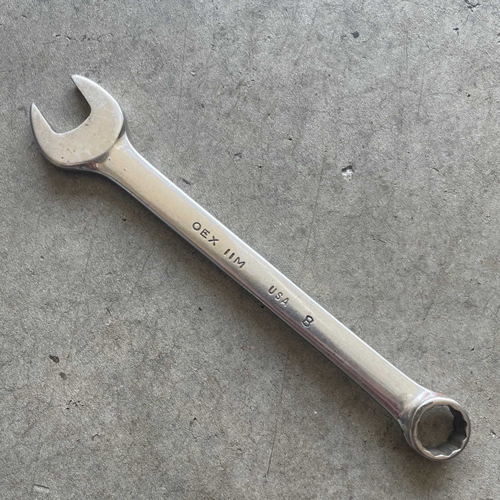 Snap-on OEX11M 11MM 12pt Point Short Combination Wrench Chrome USA