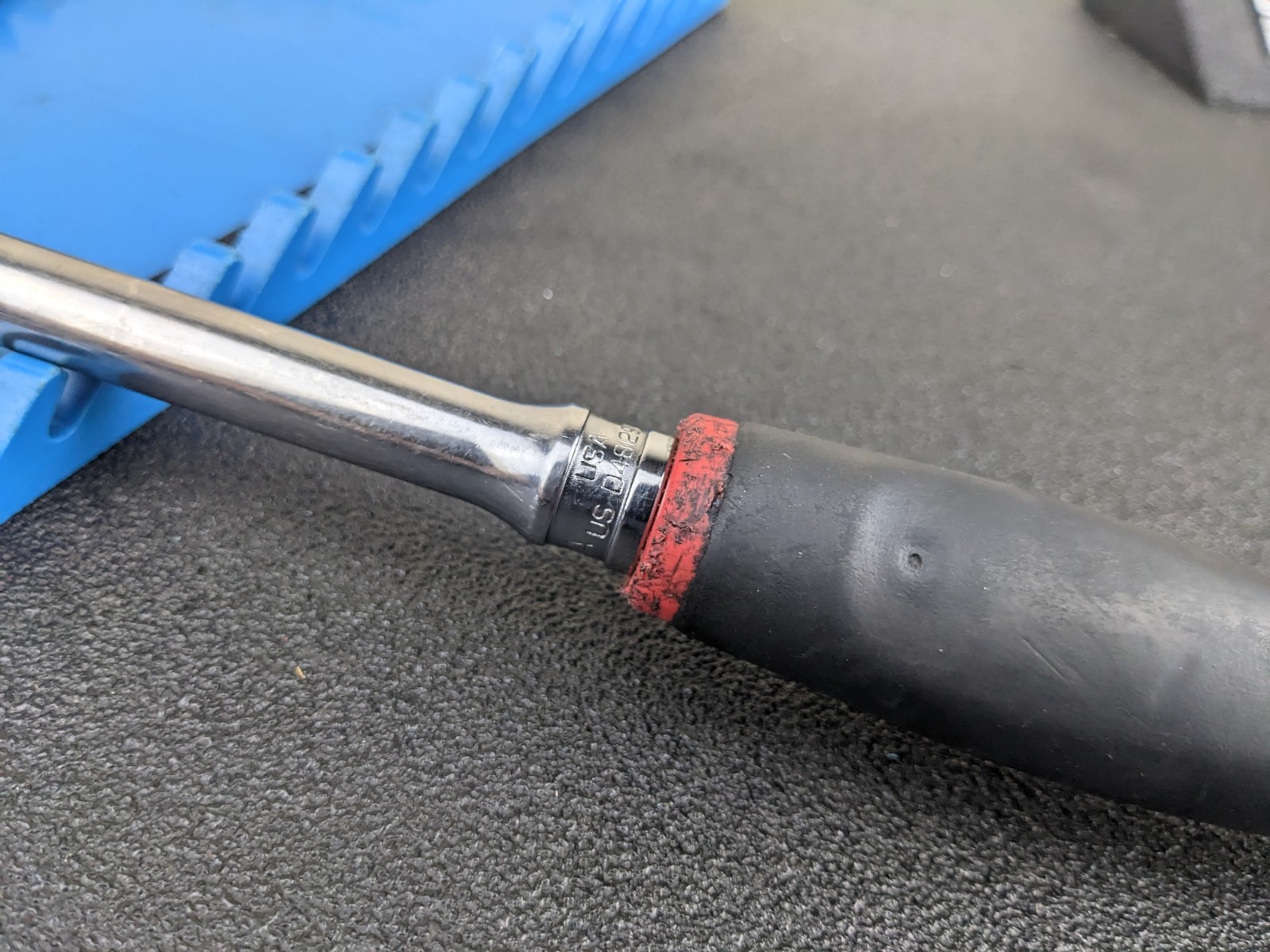 #bo147 Snap On Tools FHLF80A 3/8″ Flex Head RED Soft Grip Long Dual 80 Ratchet