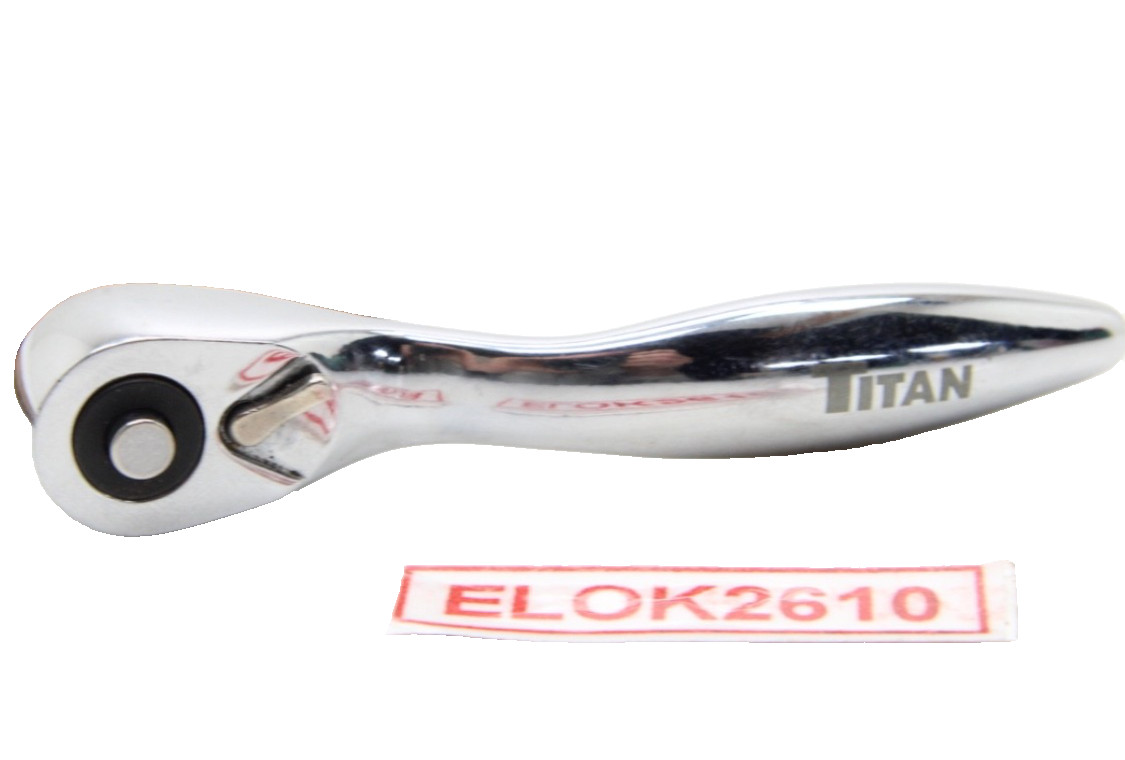 Titan Tools 1/4″ Drive Chrome Quick Release Offset Micro Ratchet