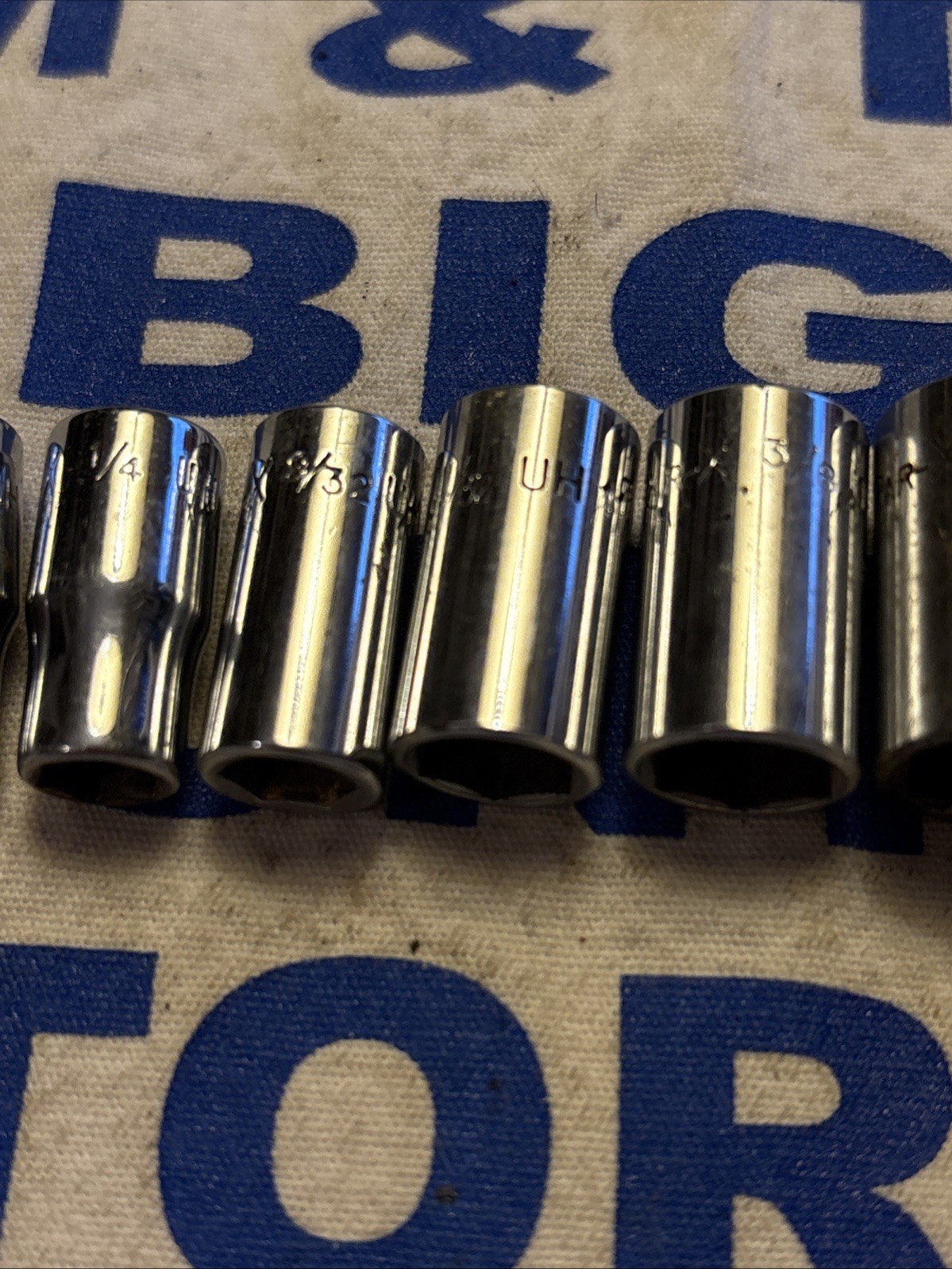 Par-X USA 1/4″ Drive 8pc SAE 6pt Socket Set 3/16″ to 1/2″ (no 5/16)