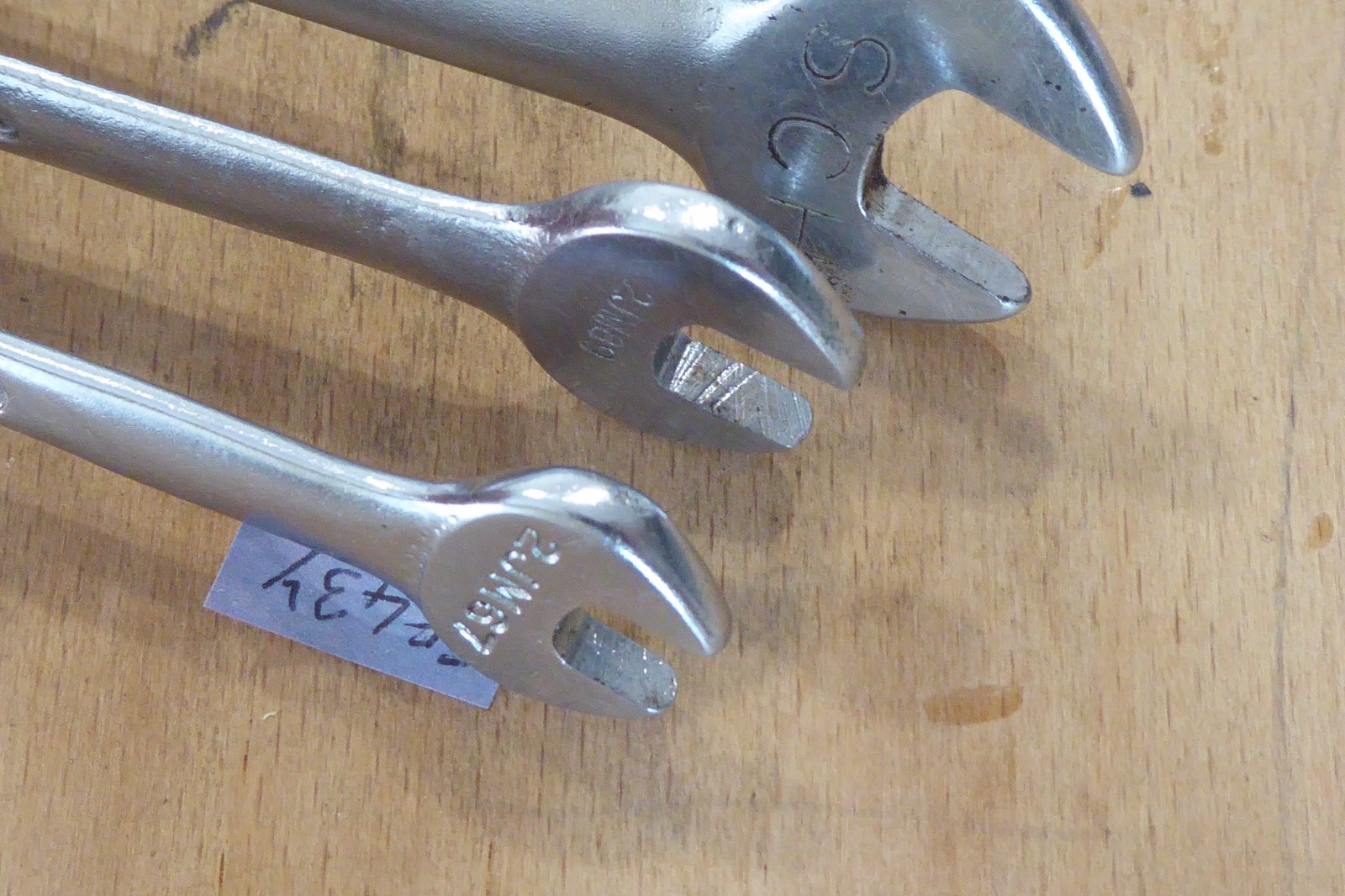 BRITOOL 2JM set of 3 open spanners 6 X 7 8 X 9 10 X 11mm made in England 6 – 11