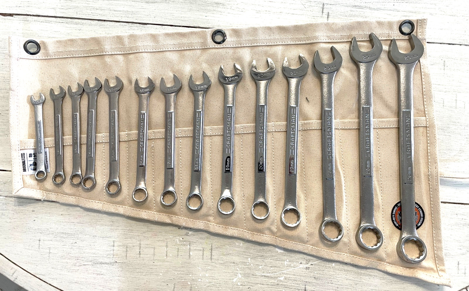 🇺🇸 Craftsman USA VA 14 pc Metric 10-26mm Combination Wrench Set, NOS