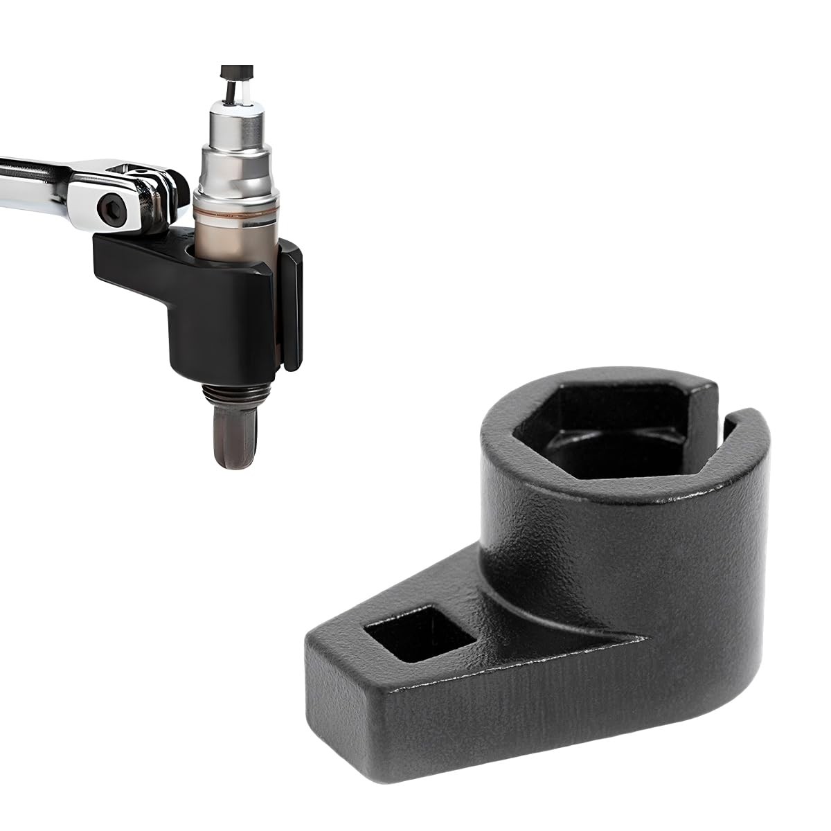 ZNDAW Offset Oxygen Sensor Socket, 3/8-Inch Drive by 7/8-Inch 22 mm O2 1 Pcs