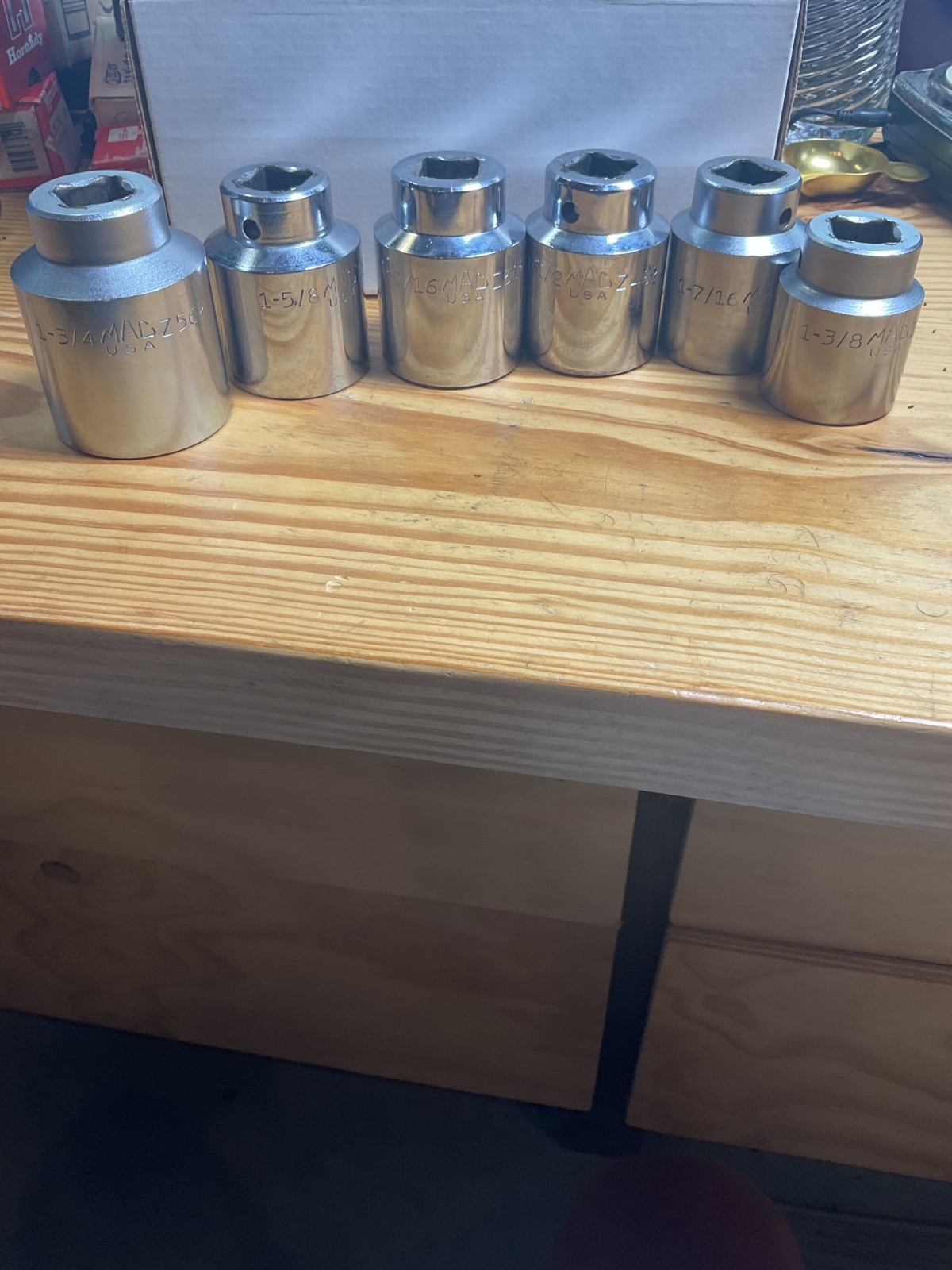 6 MAC Tools 3/4” Drive 12 Point Sockets Z 1-3/4 1-5/8 1-9/16 1-1/2 1-7/16 1-3/8