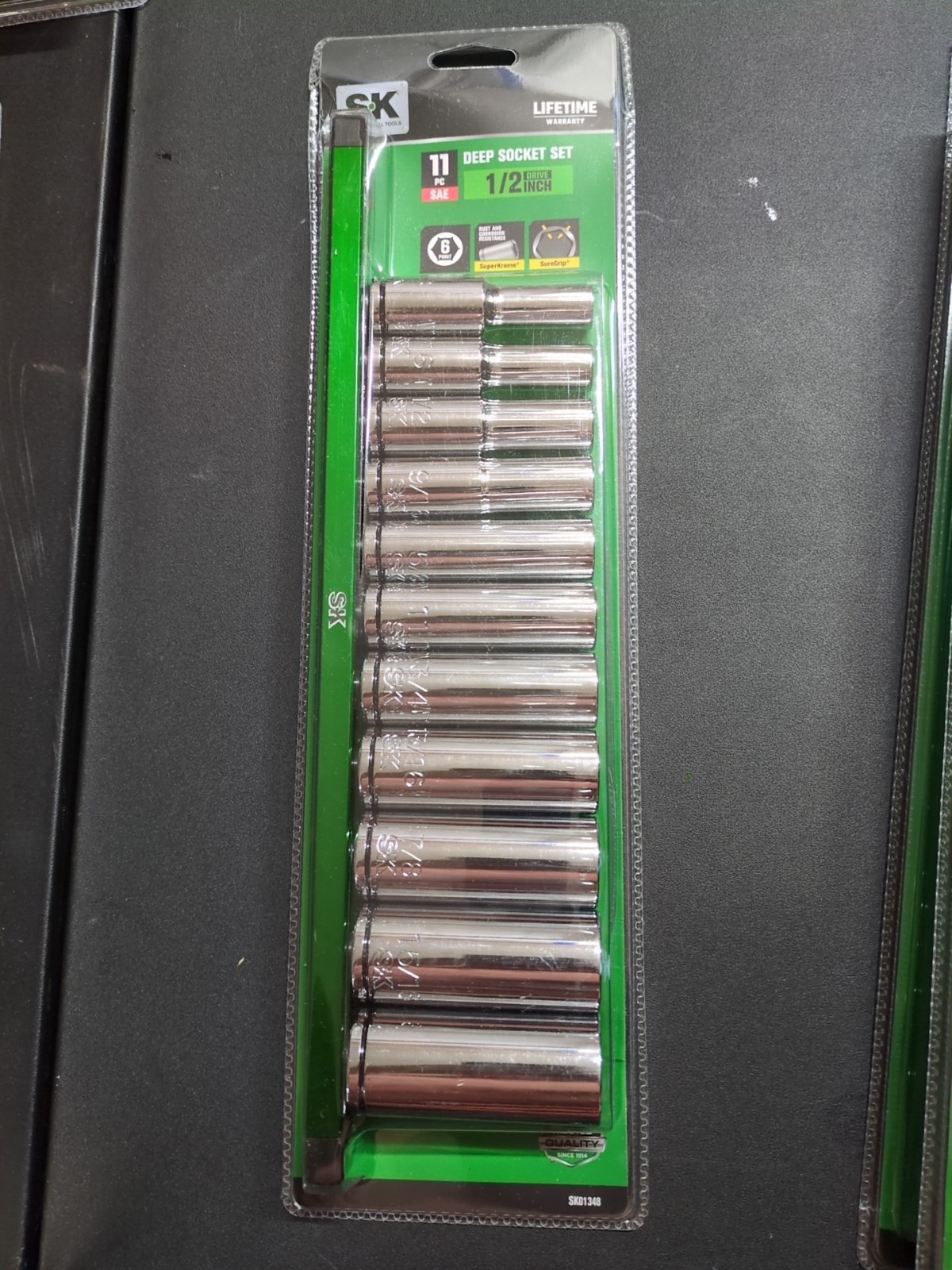 SK 1/2″ Drive 11 Piece SAE Deep Socket Set SK Professional LIFETIME WARRANTY