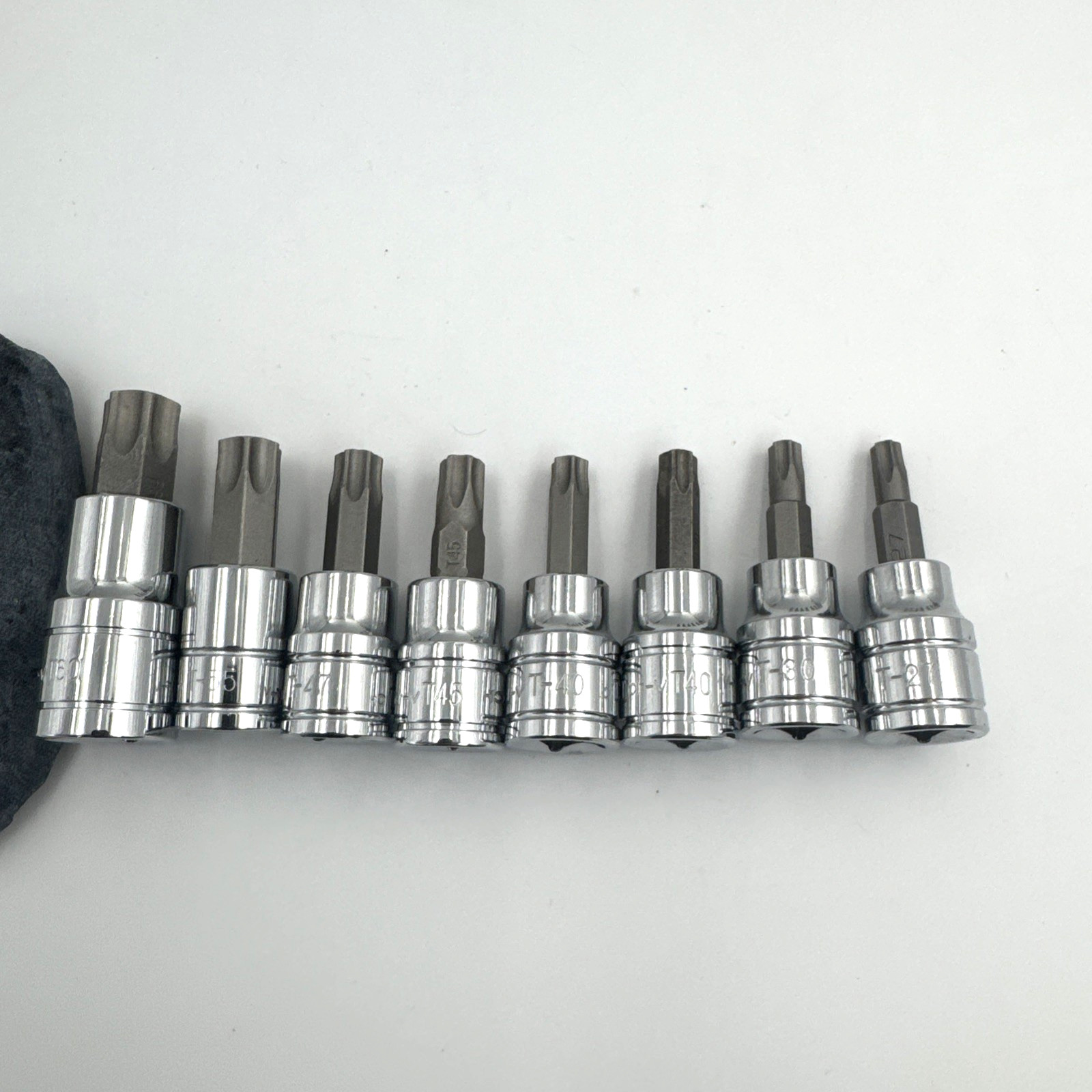 Powewrbuilt SAE Metric 16pc Lot Bit Torx Sockets see photos for sizes