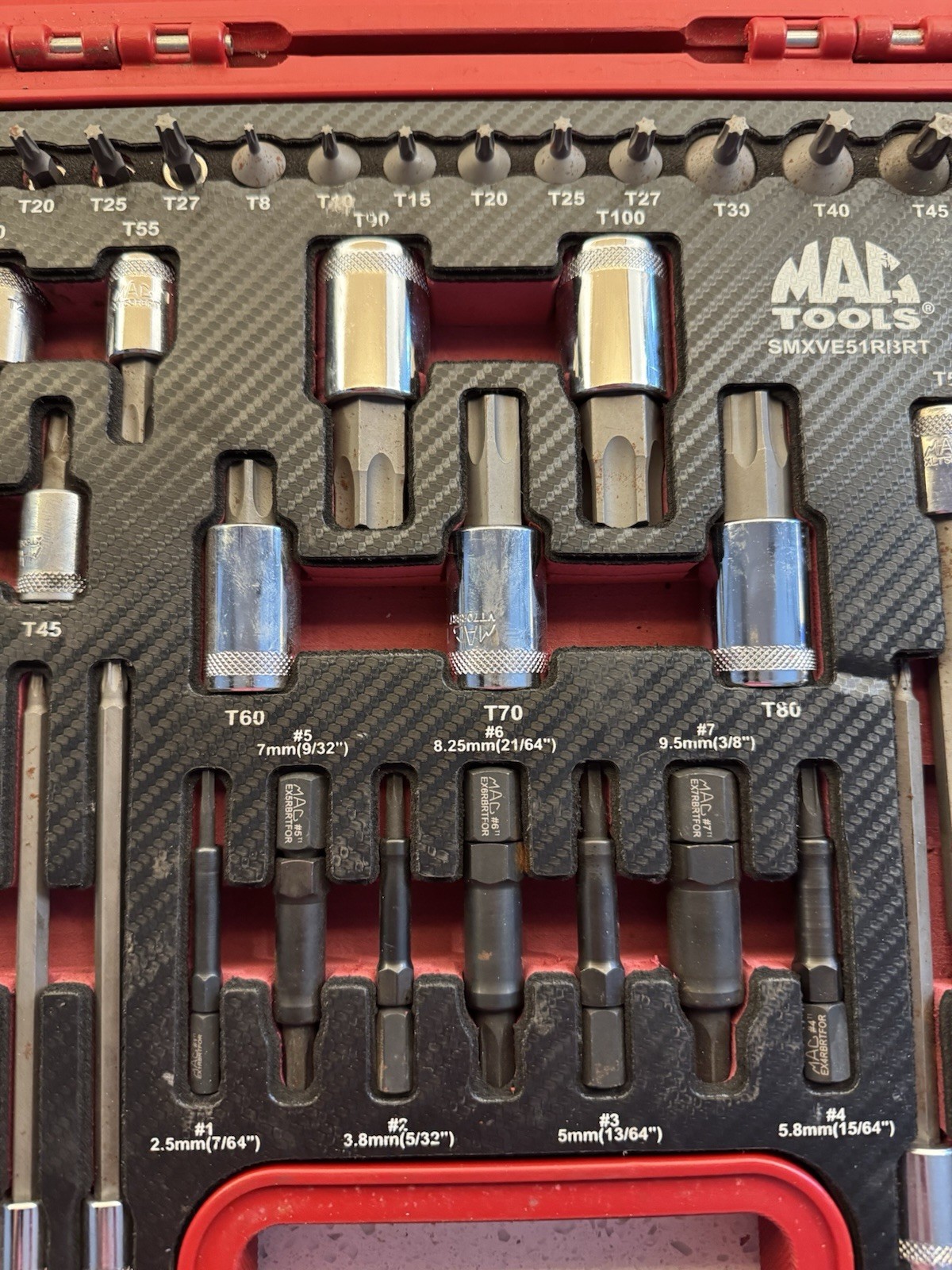 Mac Tools SMXVE51RBRT 51-PC. Master Torx RBRT Star and Extractor Set