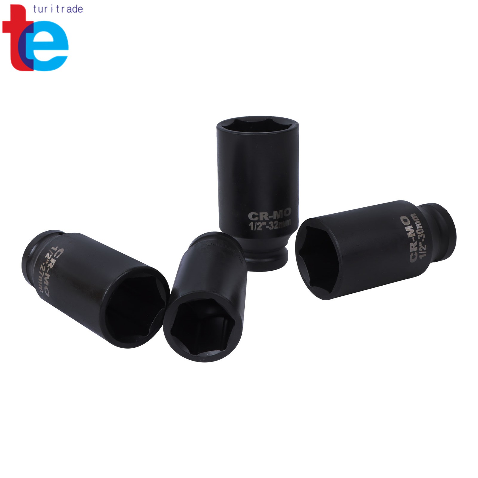35pcs 1/2″ Inch Deep Impact Socket Set Drive 8-32mm Metric Garage Sae With Case